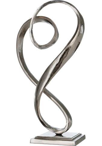 Casablanca by Gilde Dekofigur »Skulptur Curved Heart, silber«, (1 St.), Dekoobjekt,... kaufen