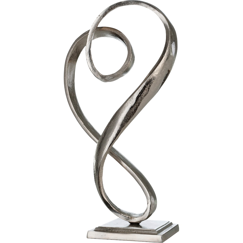 Casablanca by Gilde Dekofigur »Skulptur Curved Heart, silber«