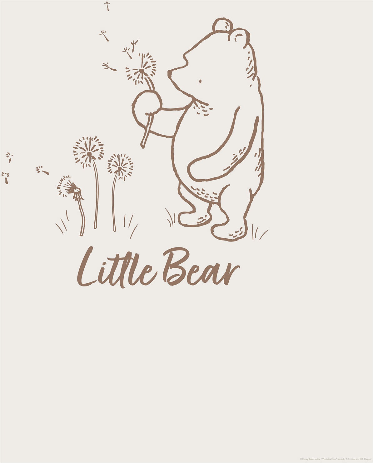 Komar Wandbild »Disney Winnie the Pooh Little Bear«, Disney, (Set, 1 St.), 50 x 70 cm (Breite x Höhe) - Kinderzimmer, Dekoration