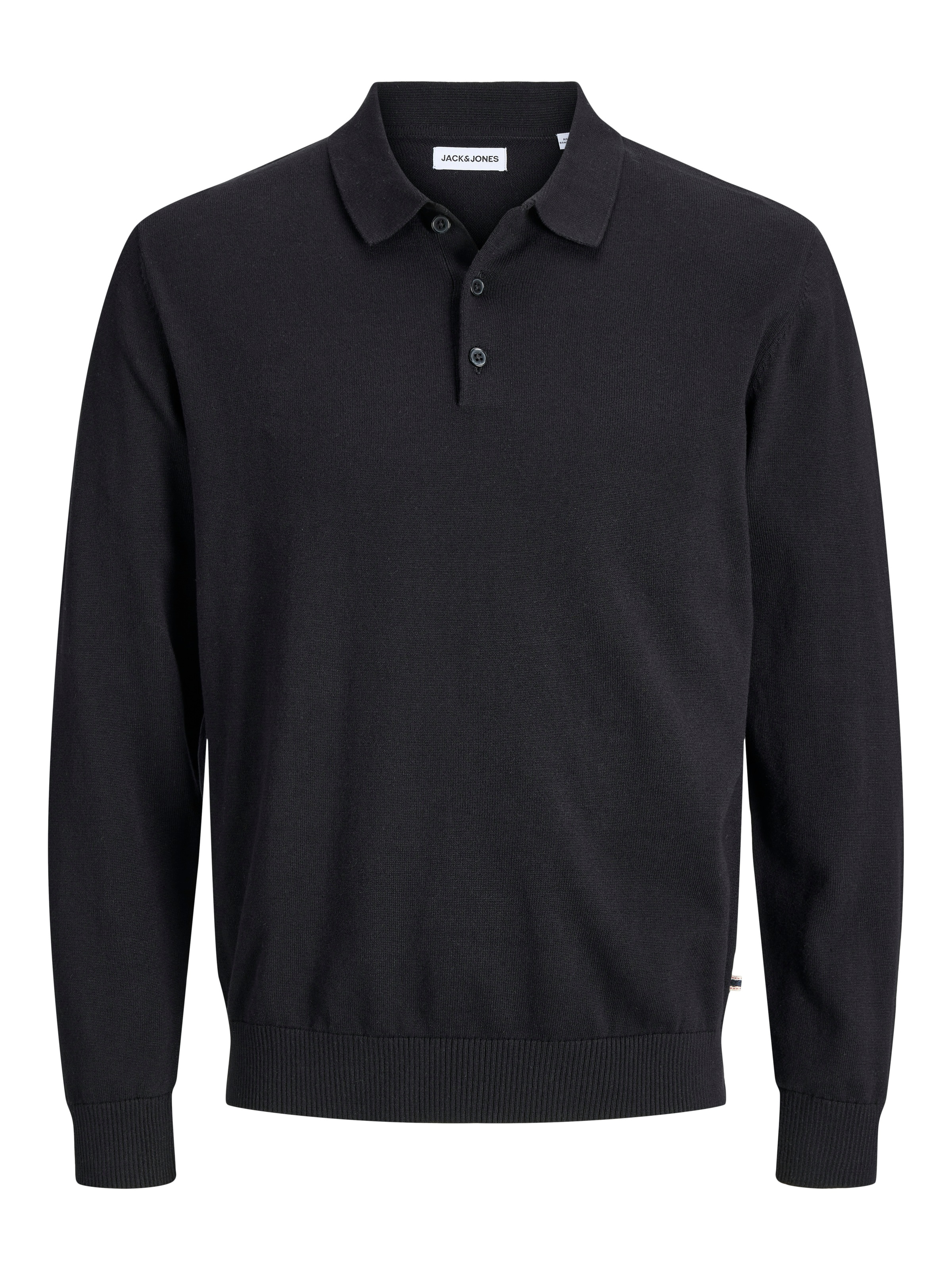 Jack & Jones Polokragenpullover »JJEBASIC KNIT LS POLO SN« Baumwolle, normal geschnitten