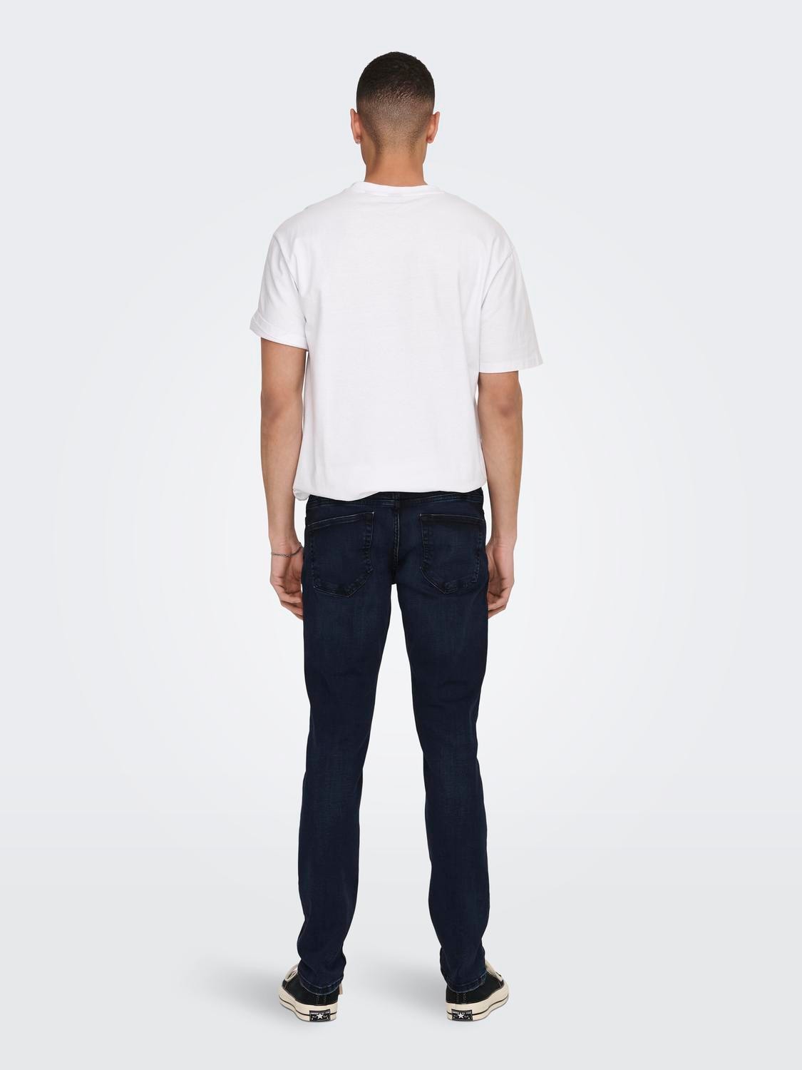 ONLY & SONS Slim-fit-Jeans »OS ONSLOOM SLIM BLUE GREY 40«, mit Destroyed Effekt