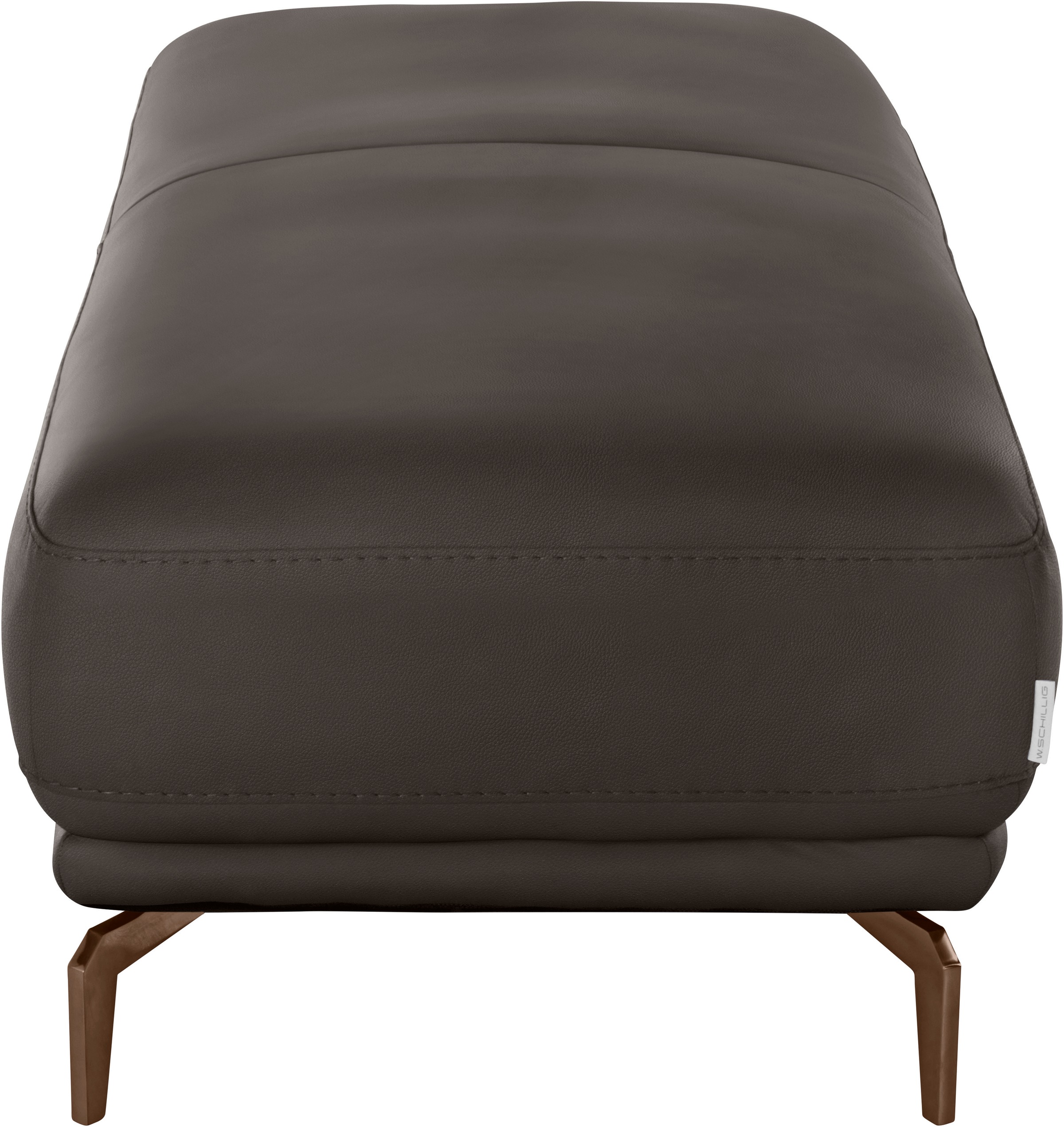 W.SCHILLIG Hocker »montanaa«, mit Metallfüßen in Bronze pulverbeschichtet, Breite 141 cm