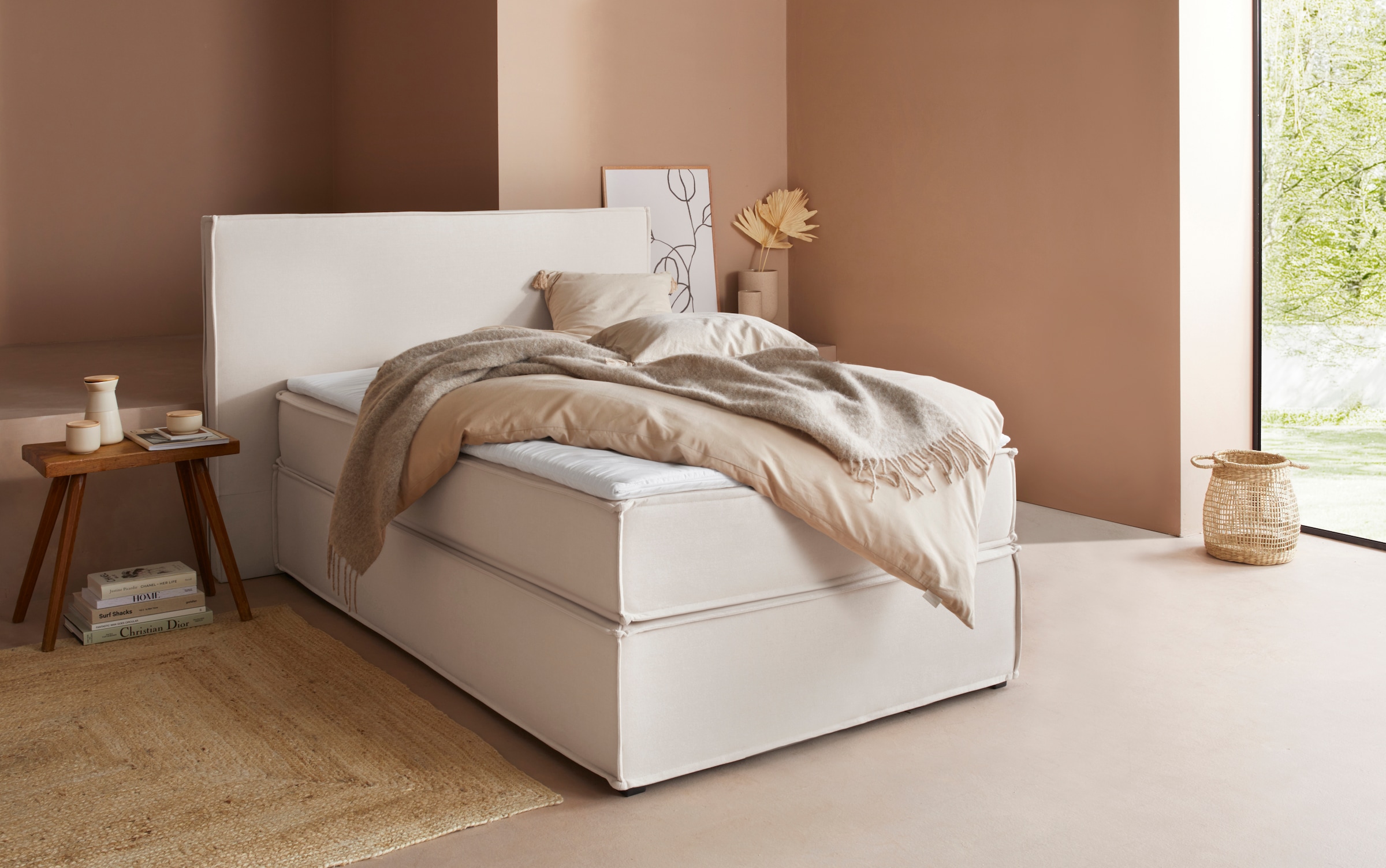 LeGer Home by Lena Gercke Boxspringbett »Yuma« incl. Topper, in 4 Breiten, günstig online kaufen