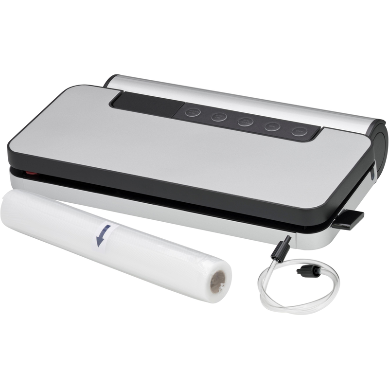 WMF Vakuumierer »LONO« Rollenbreite 30 cm 90 W integrierter Folienschneider, automatisches Vakuumieren und Schweißen silberfarben