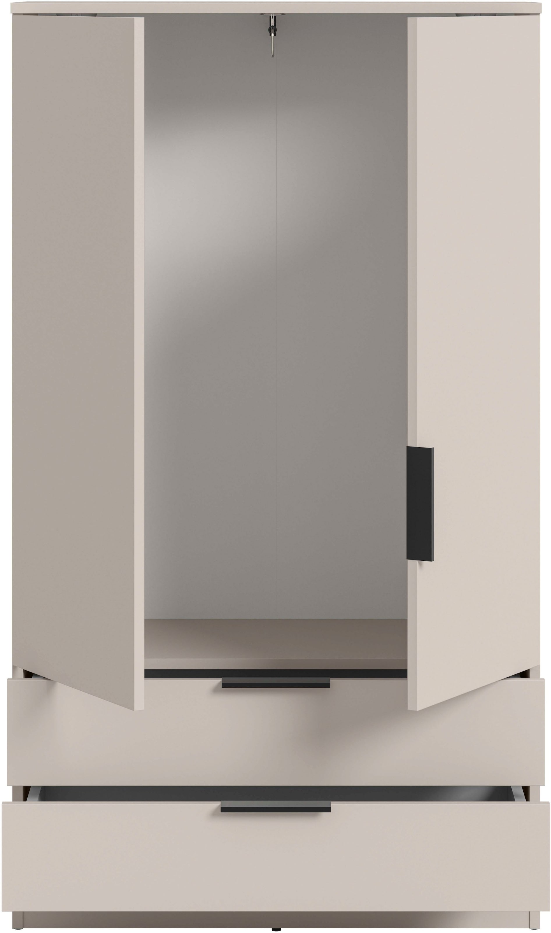 Home affaire Wäscheschrank »SKARDE, TOPSELLER!, Kleiderschrank, Schlafzimmerschrank, Schrank« Höhe: 140 cm, 2 Türen, 2 Schubladen, 1 Kleiderstange, 1 Stk. tlg. OTTO BESTSELLER, Garderobe, Universalschrank, Flurschrank, Schrank