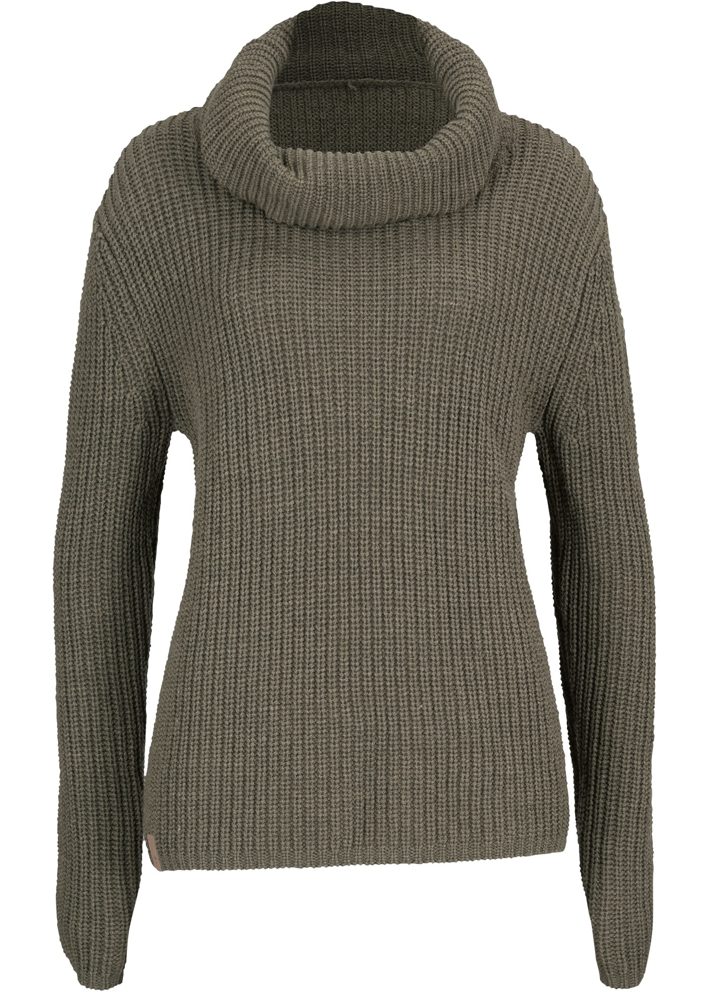 bonprix Strickpullover in Grobstrickoptik und mit weitem Rollkragen