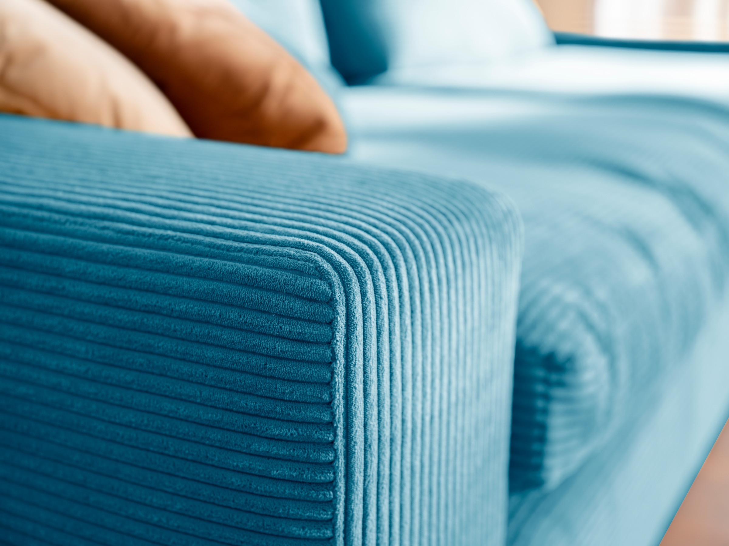 alina Big-Sofa »Sandy«, 266 cm breit und 123 cm tief, in modernem Cordstoff