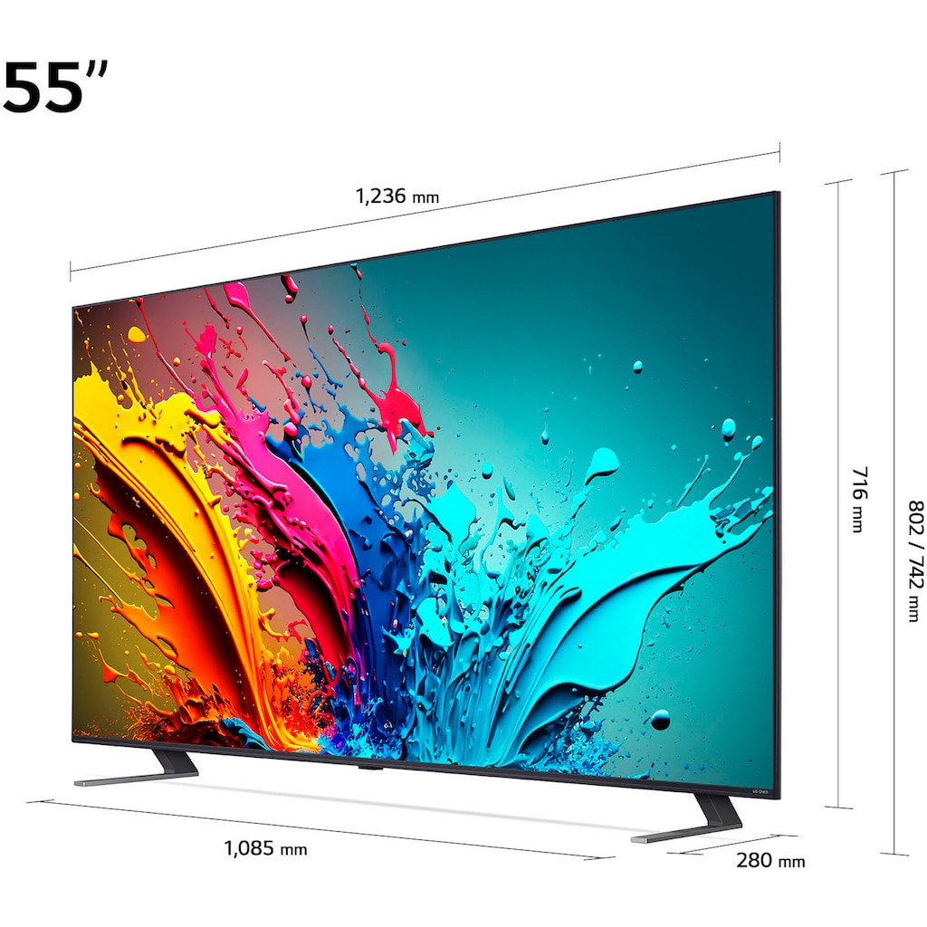 LG QNED-Fernseher »55QNED85T6C«, 139 cm/55 Zoll, 4K Ultra HD, Smart-TV