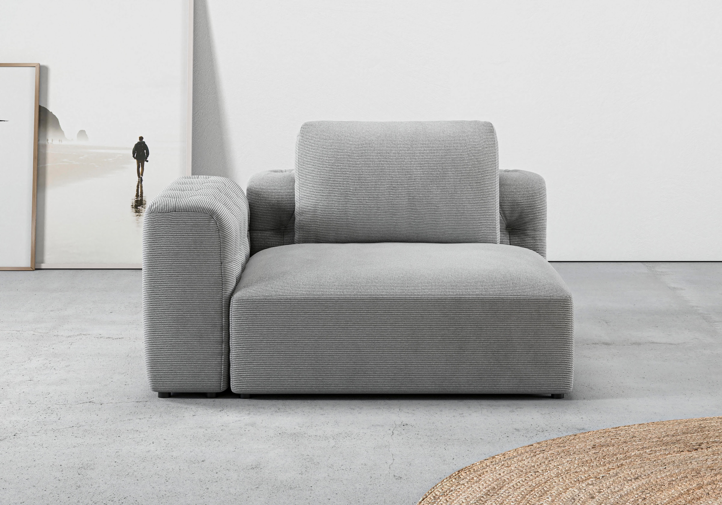 Home affaire 1,5-Sitzer »Cushid« Modul-Eckteil, auch einzeln stellbar, Brei günstig online kaufen