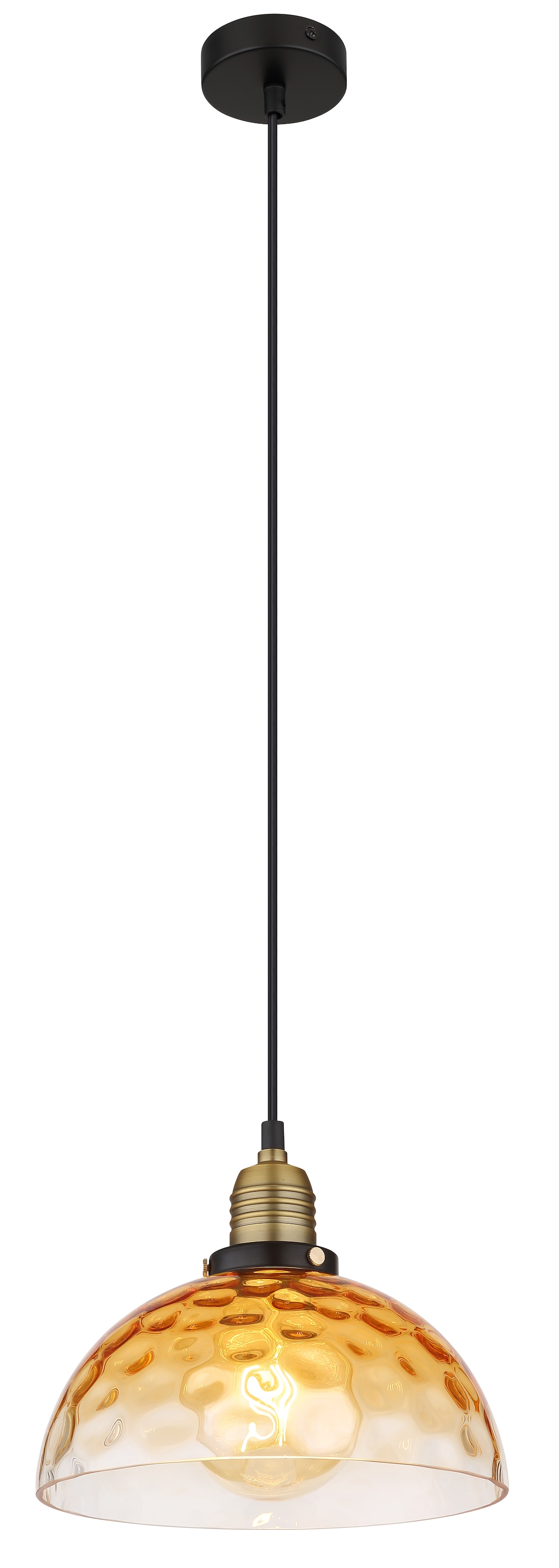 GLOBO LIGHTING Hängeleuchte »SALVY« E27 1 Stk. Hängelampe/Pendelleuchte/Esszimmer/Wohnzimmer/Esstisch schwarz