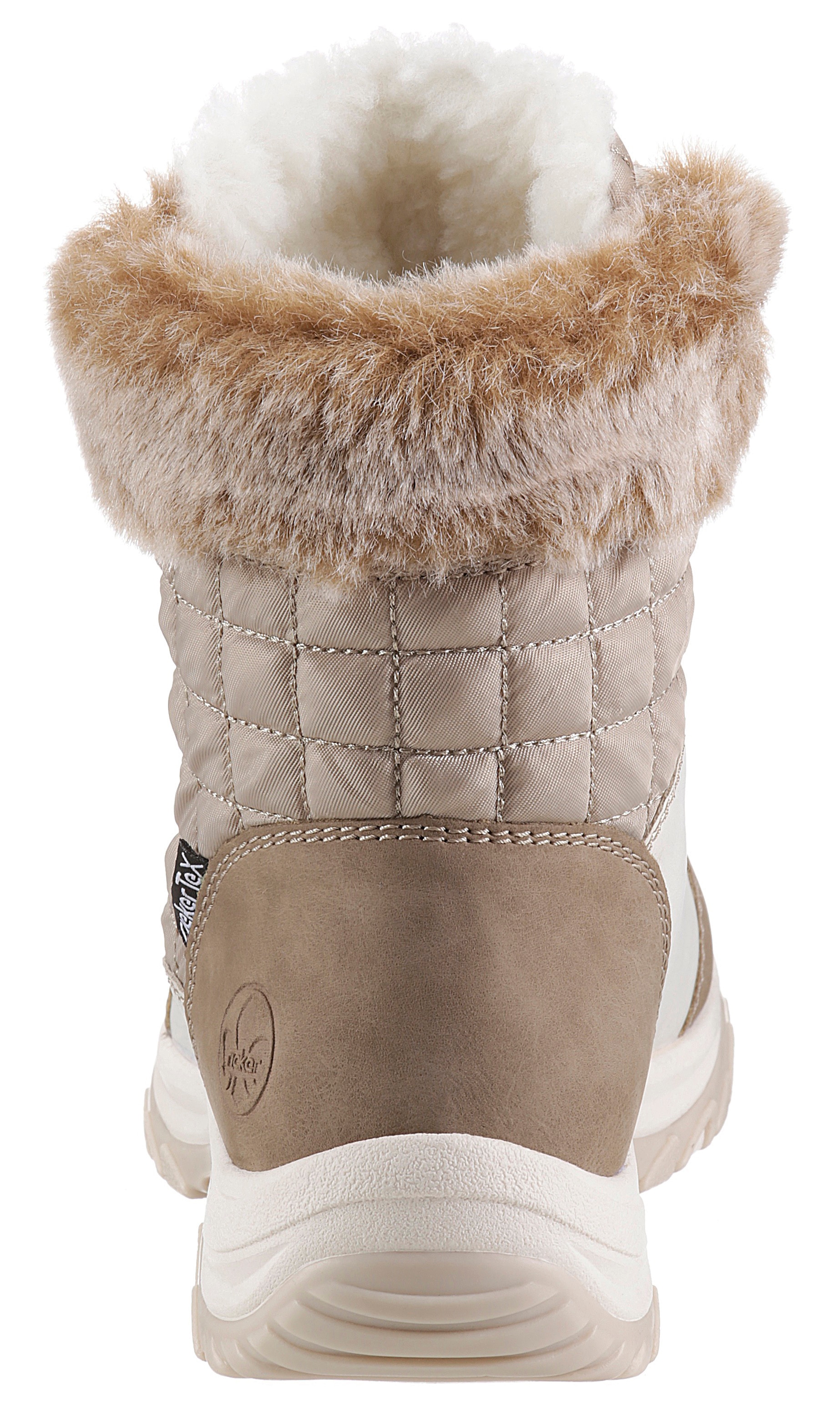 Rieker Winterboots, Winterstiefelette, TEX-Membran, mit Warmfutter, Fellimitatkragen