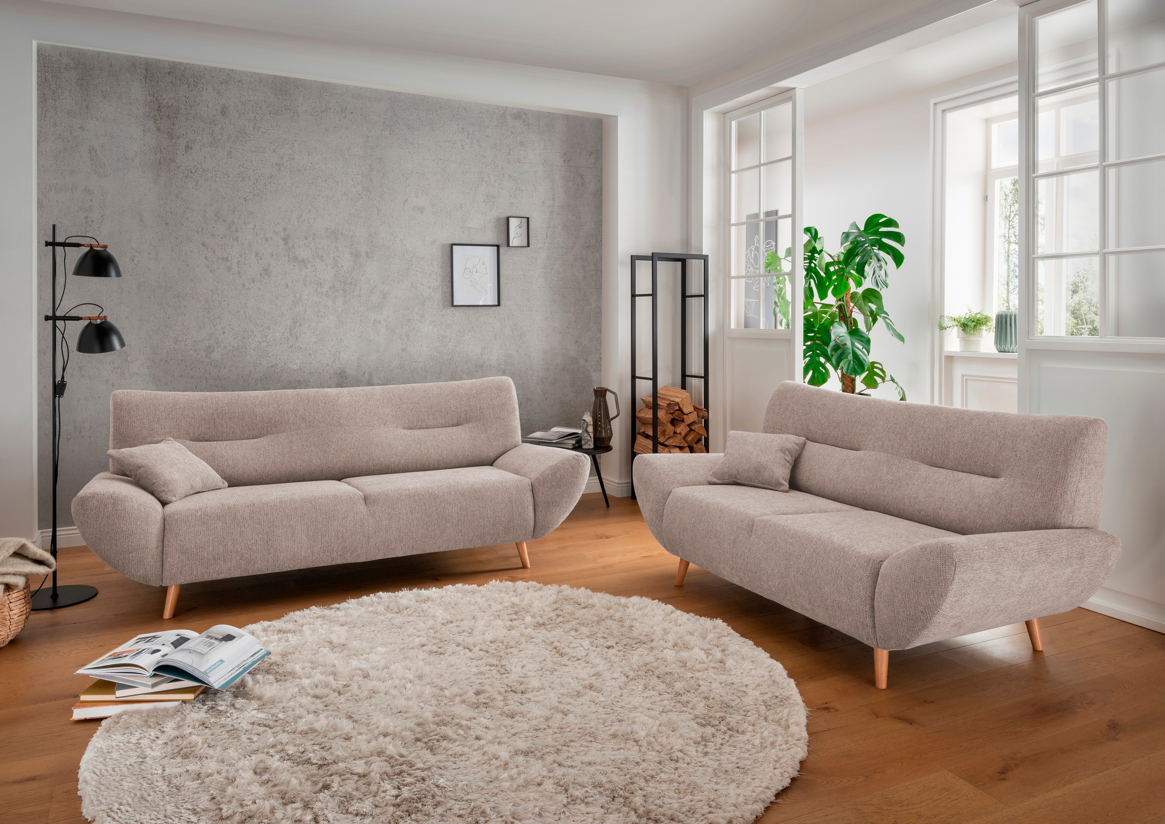 Home affaire Polstergarnitur »Drago, modern und zeitlos, aktuelle Formenspr günstig online kaufen