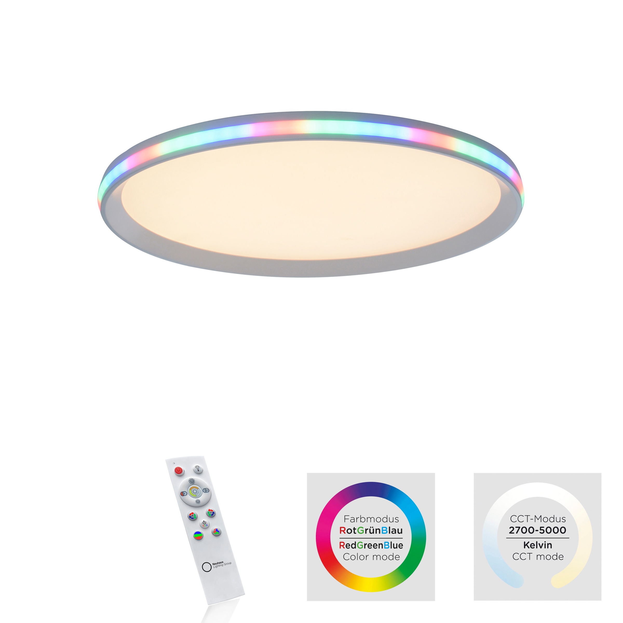 Fernbedienbare LED-Deckenlampe Galactica RGB/CCT günstig online kaufen