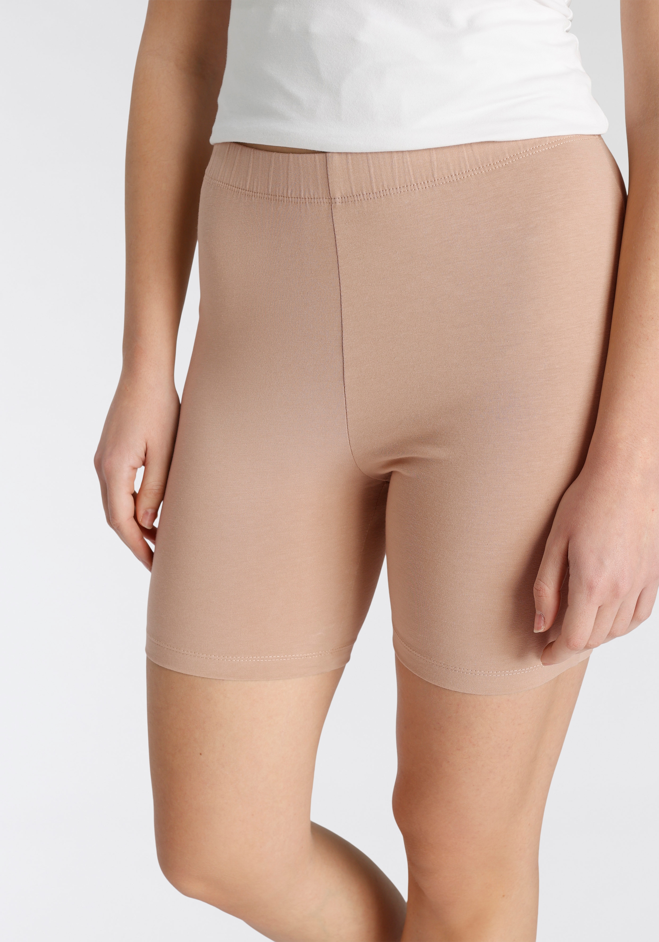 Tamaris Radlerhose, (2er-Pack), zum Unterziehen unter Kleidern und Röcken