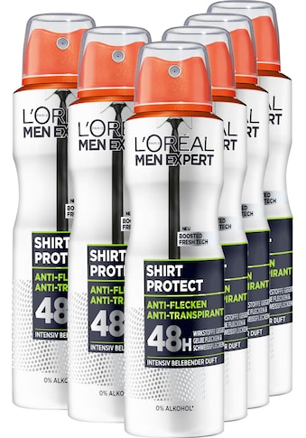 L'ORÉAL PARIS MEN EXPERT Deo-Spray »Deo Spray Shirt Control 48h«, (Packung), 5+1 kaufen