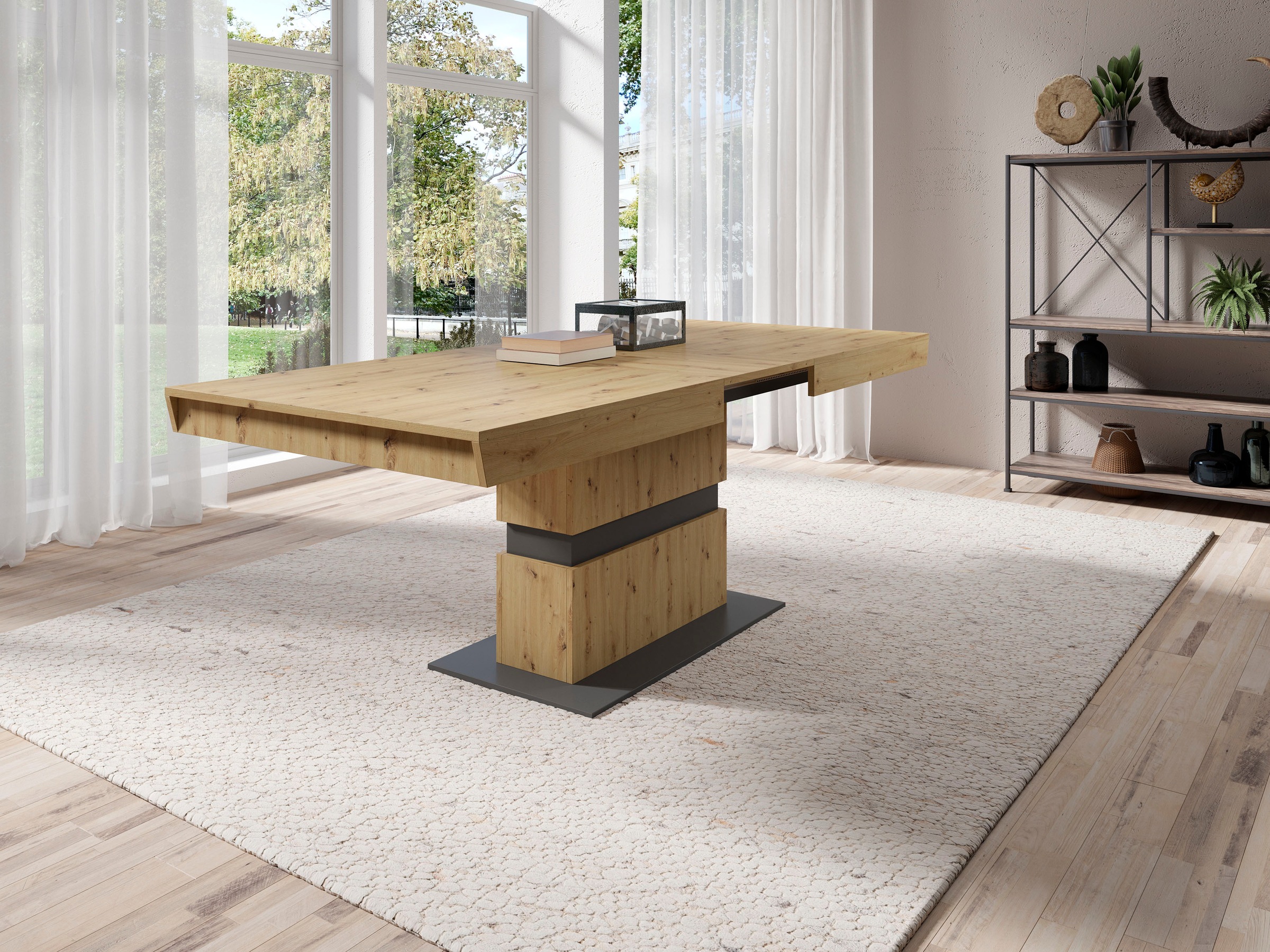 byLIVING Esstisch »Matthew«, mit Auszugsfunktion, Breite 140-195 cm oder 16 günstig online kaufen
