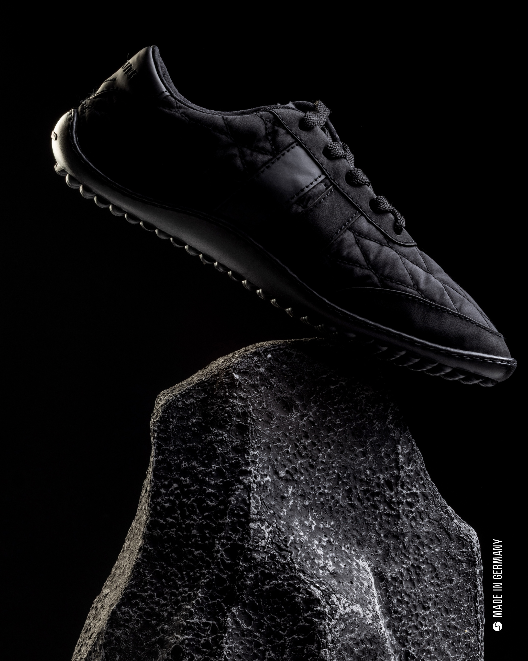 Leguano Barfußschuh »NIGHTSTEP«  Schnürschuh mit Ziersteppung und Logo-Anhänger