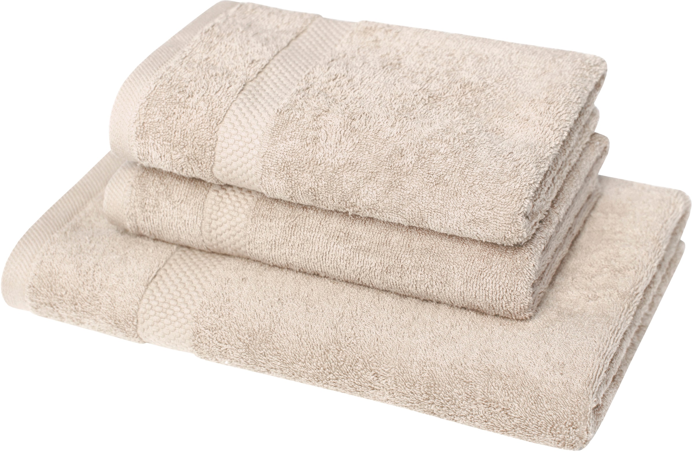 Dyckhoff Handtuch Set »Planet«, Set, 3 tlg., Walkfrottier, 2 Handtücher (50 günstig online kaufen