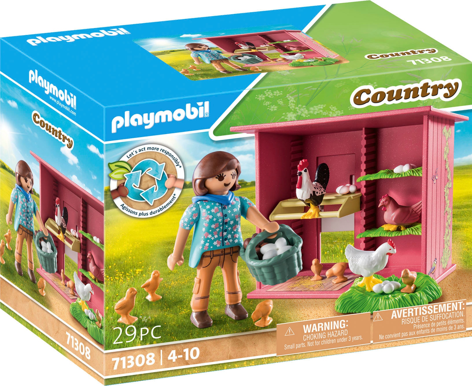 Playmobil® Konstruktions-Spielset »Hühner mit Küken (71308), Country« teilw günstig online kaufen