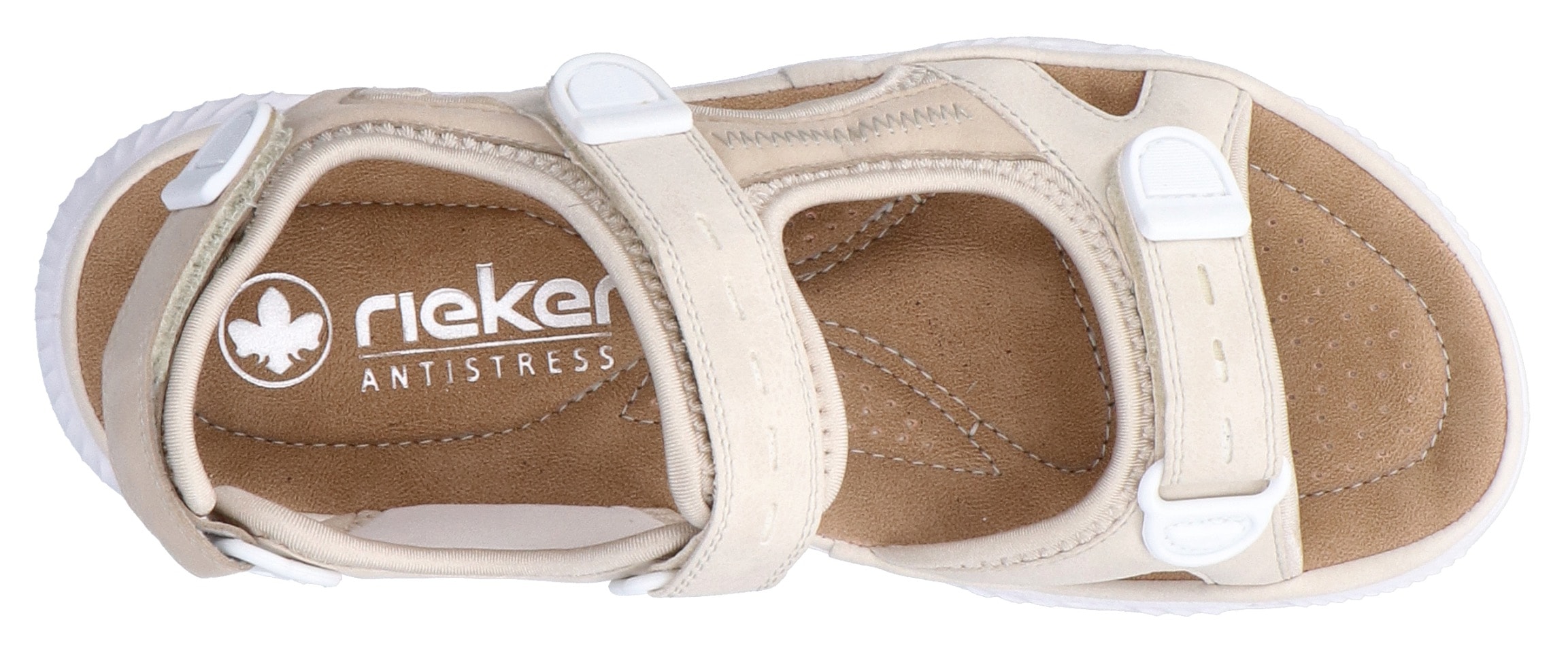 RIEKER Sport Sandale  , Sommerschuh, Sandalette, Plateauabsatz, mit Klettriemchen