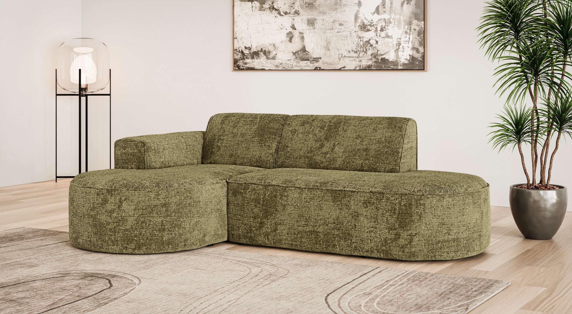 OTTO home Ecksofa »ADELLA Design-Sofa mit Recamiere rechts/links, 248/159/7 günstig online kaufen