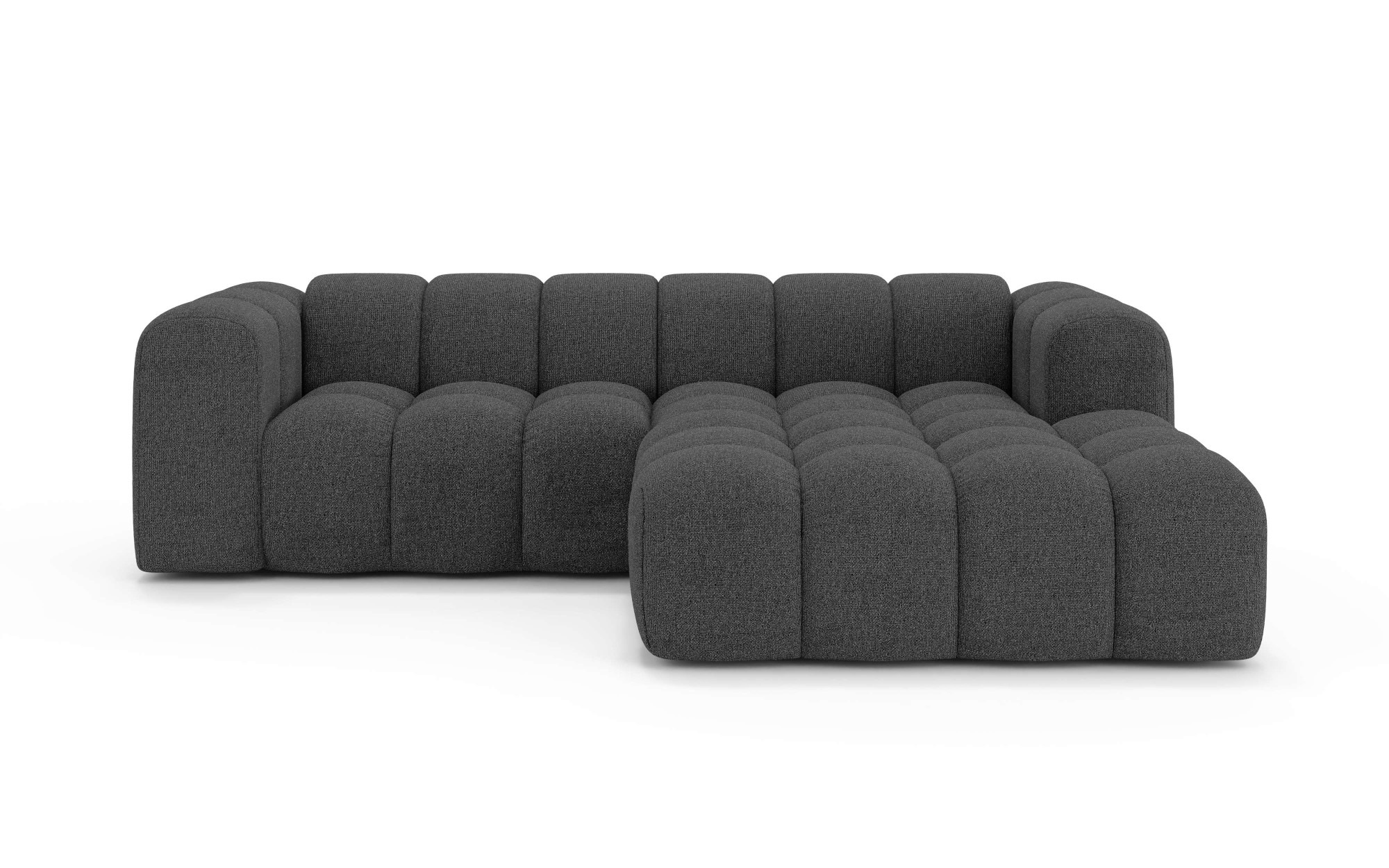 OTTO home Ecksofa »KALLIE Design-Sofa mit Wellenunterfederung, Bubble-Optik günstig online kaufen