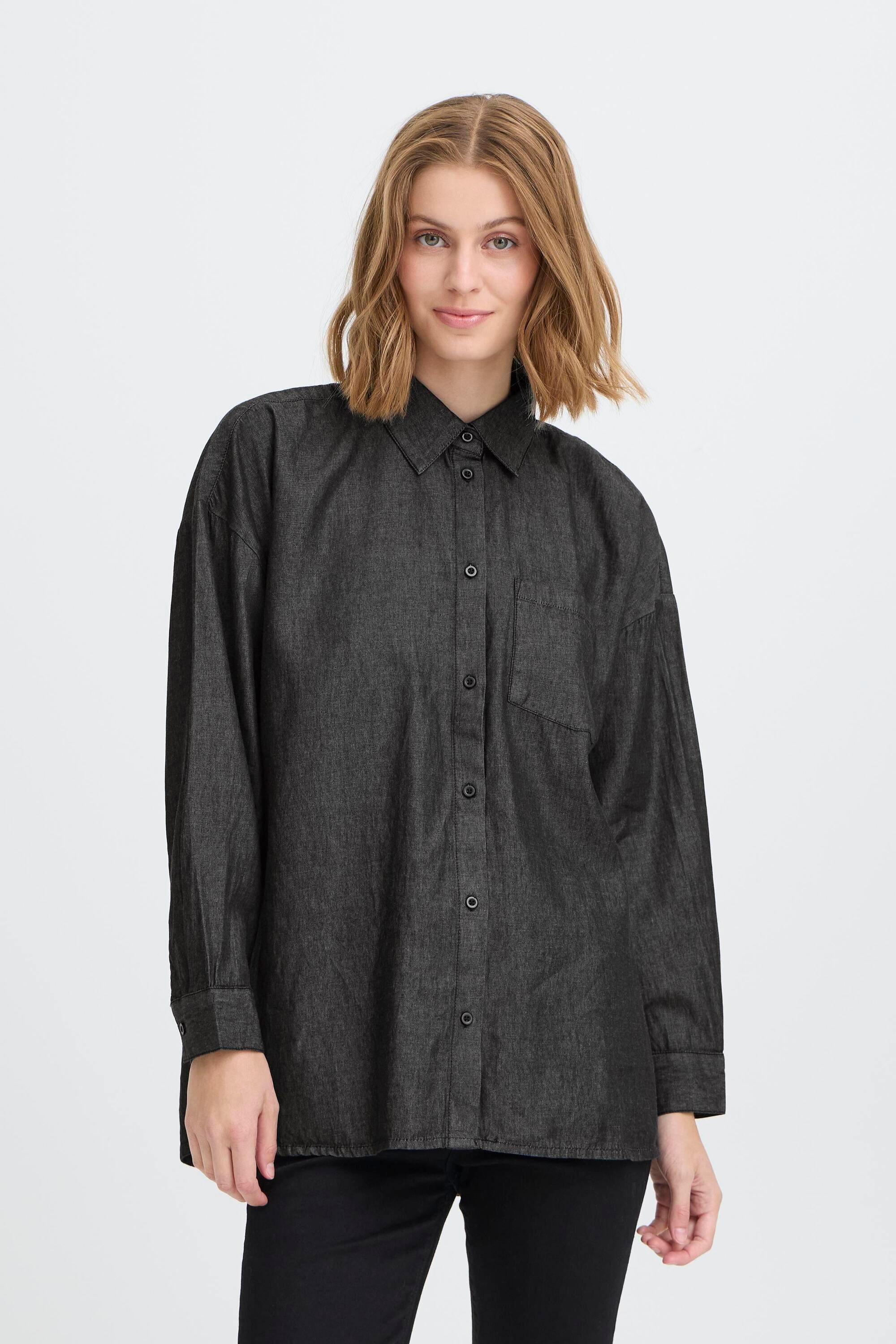 Ichi Hemdbluse »Langarm-Hemd IHBALLO«