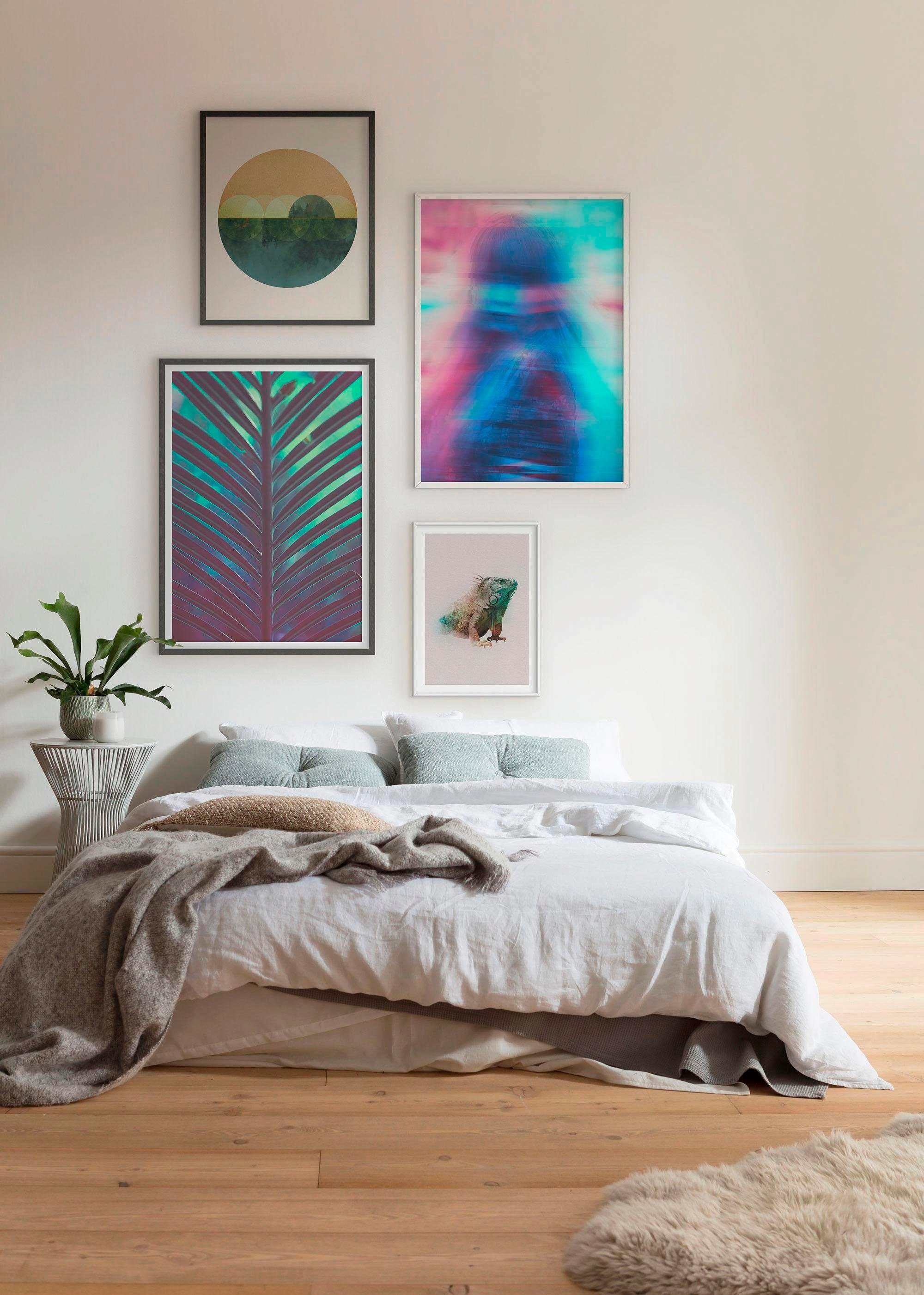 Komar Bild »Hide« Blätter | Pflanzen 1 Stk. tlg. Wandbild zur Dekoration - ohne Rahmen