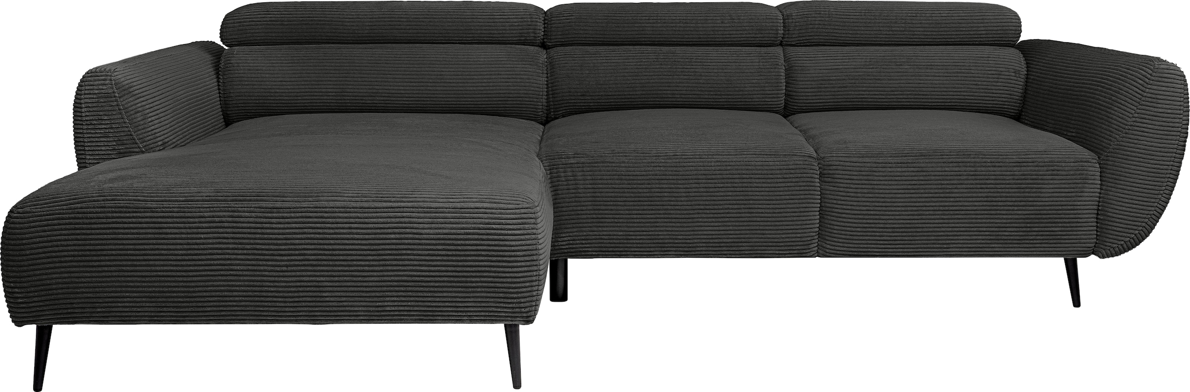 WERK2 Ecksofa »Alisson, mit elektrischer Sitztiefenverstellung, L-Form, Breite 277 cm«, Alisson – flexibler Komfort mit modernem Design und smarten Details.