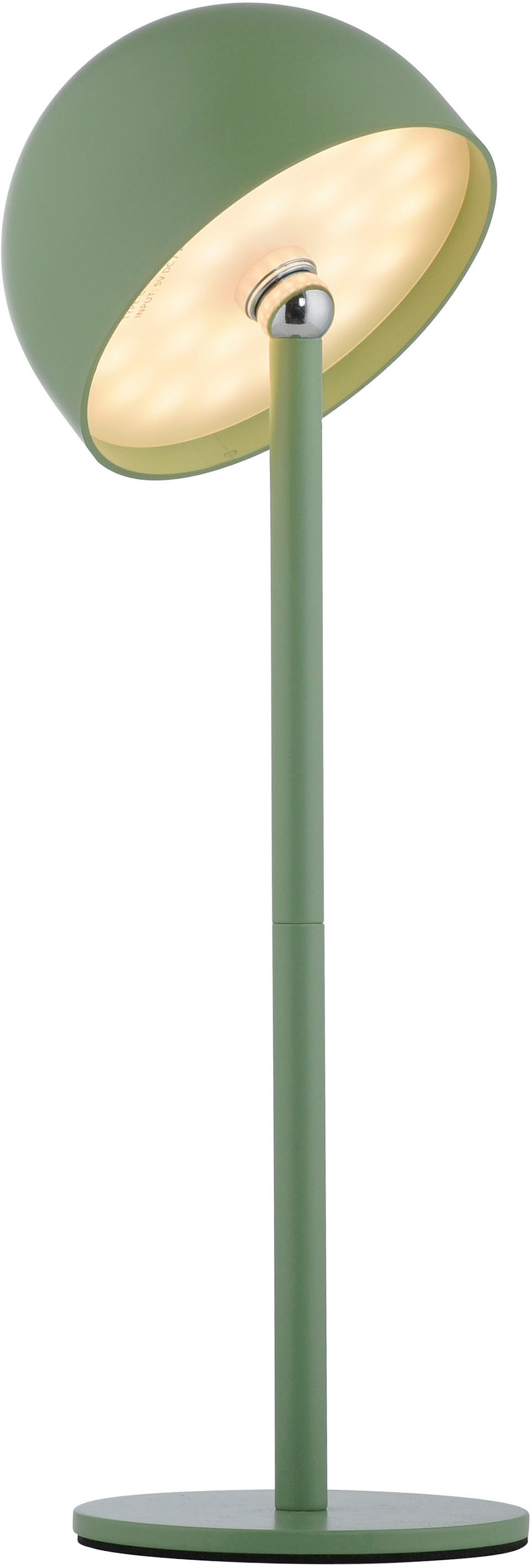 my home Tischleuchte »Akku Tischleuchte Hesper Indoor Outdoor, magnetischer Flaschenaufsatz«, 1 flammig, Leuchtmittel LED-Board | LED fest integriert, Pilzlampe Flaschenaufsatz, Regulierung der Lichtstärke, Pilz, Lampe