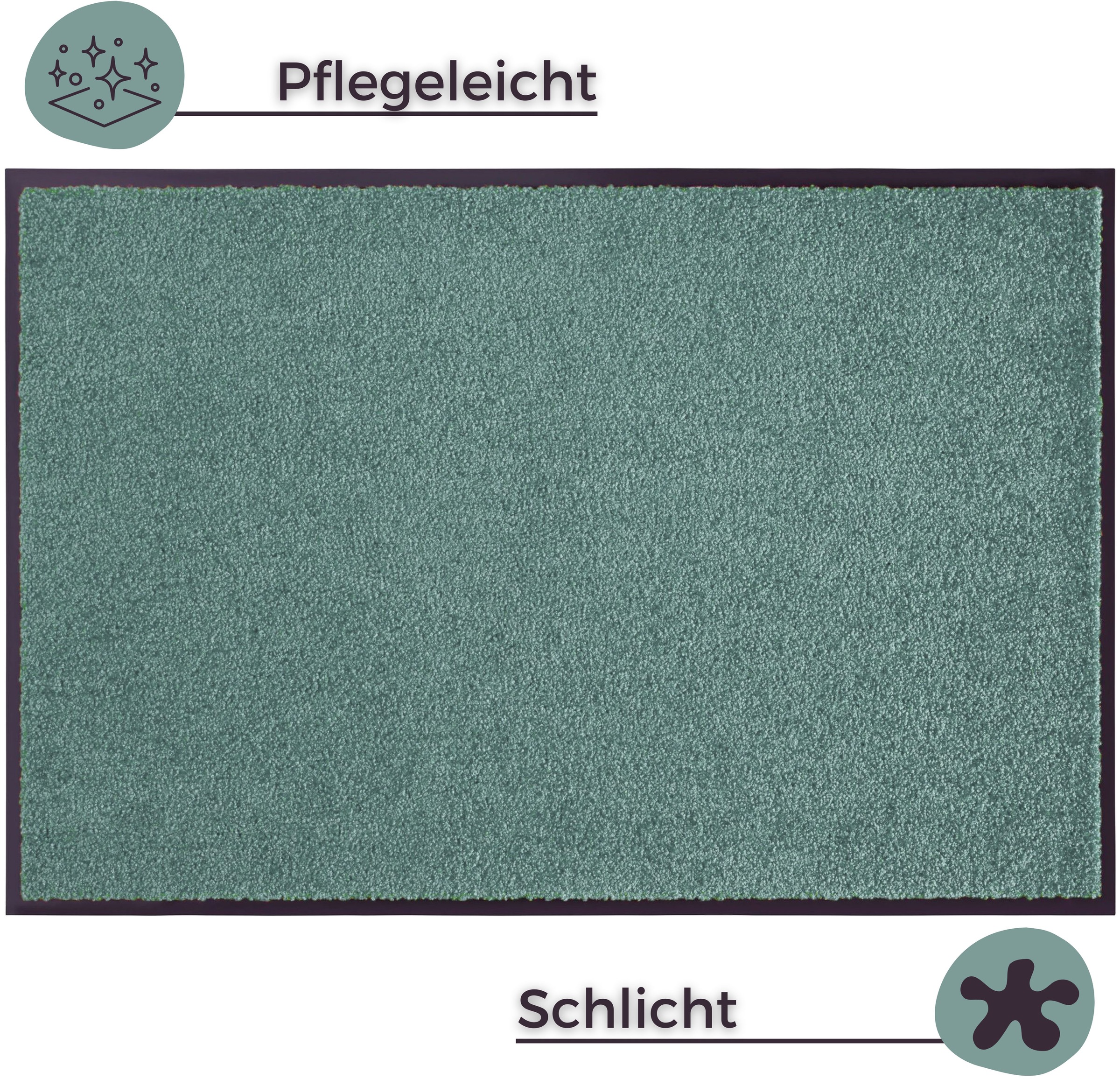 my home Fußmatte »Clean & Walk«, rechteckig, 7 mm Höhe, Schmutzfangmatte, T günstig online kaufen