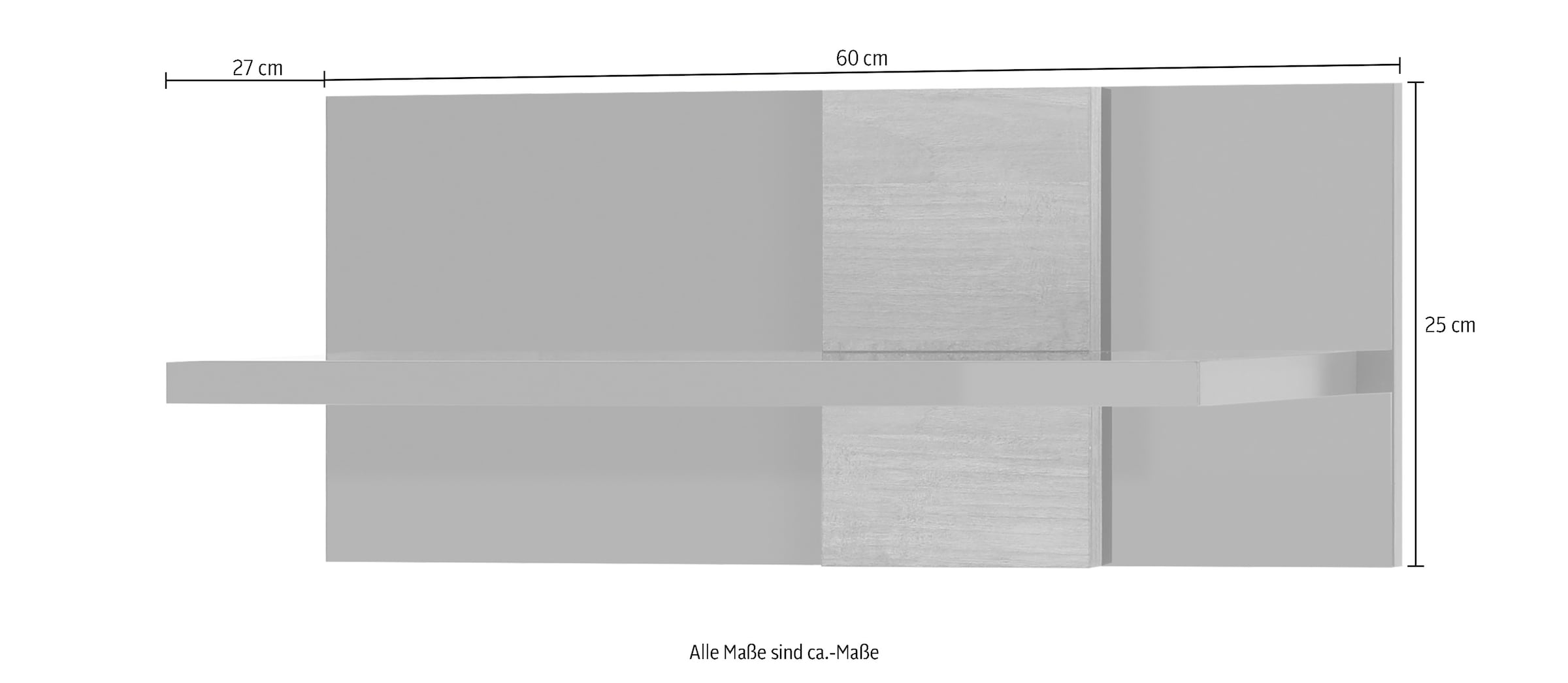 MCA furniture Wandboard »Positano«, (1 St.), Breite ca. 60 cm