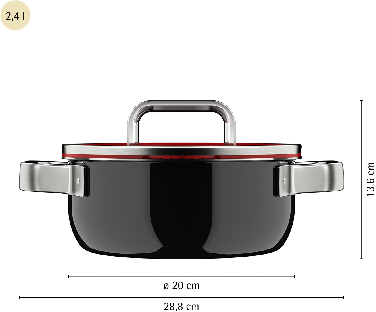 WMF Bratentopf »Fusiontec Function Pro« Edelstahl | Glas