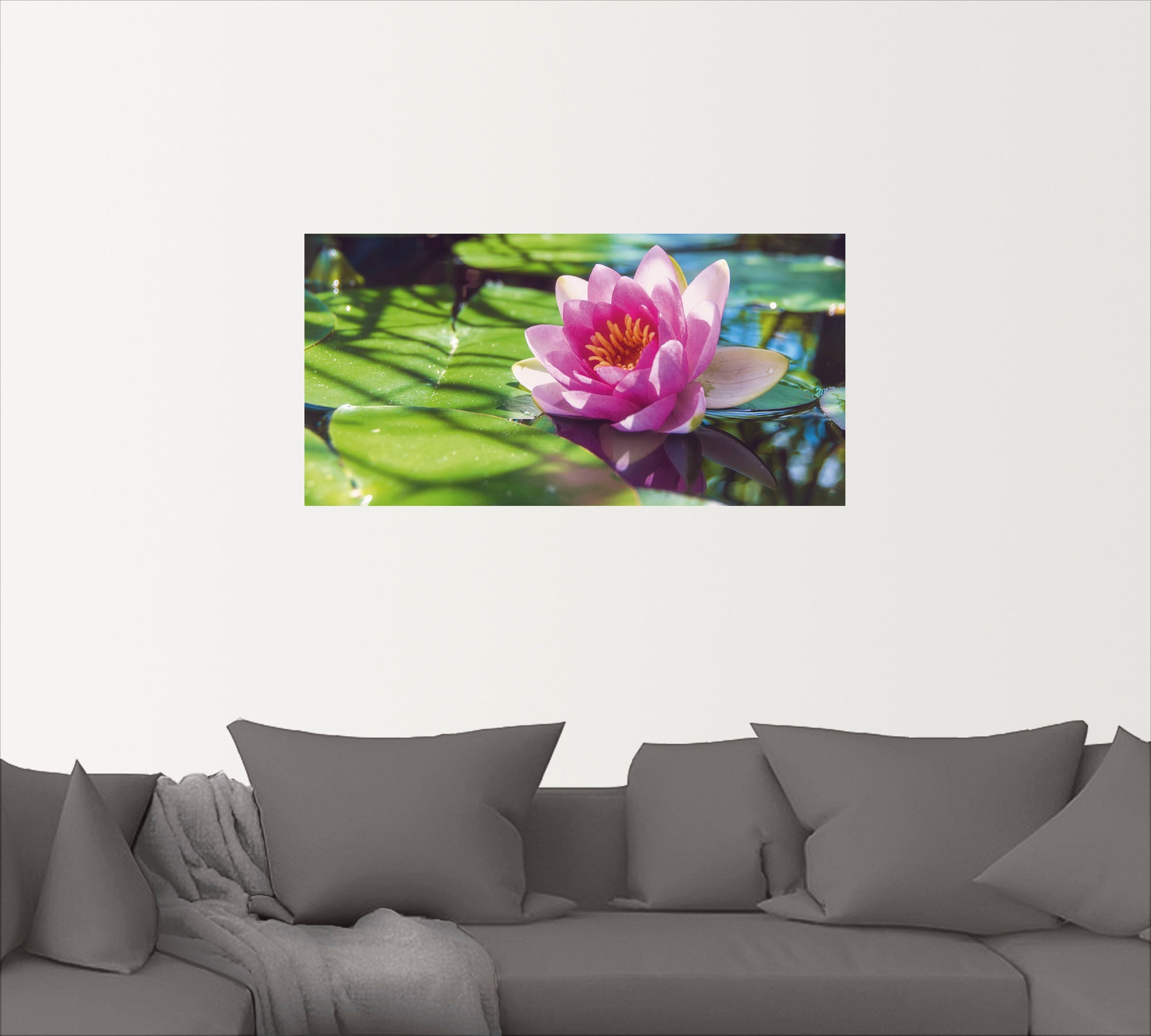 Artland Wandbild »Seerose Nahaufnahme«, Blumenbilder, (1 St.), als Alubild, Outdoorbild, Leinwandbild, Wandaufkleber, versch. Größen