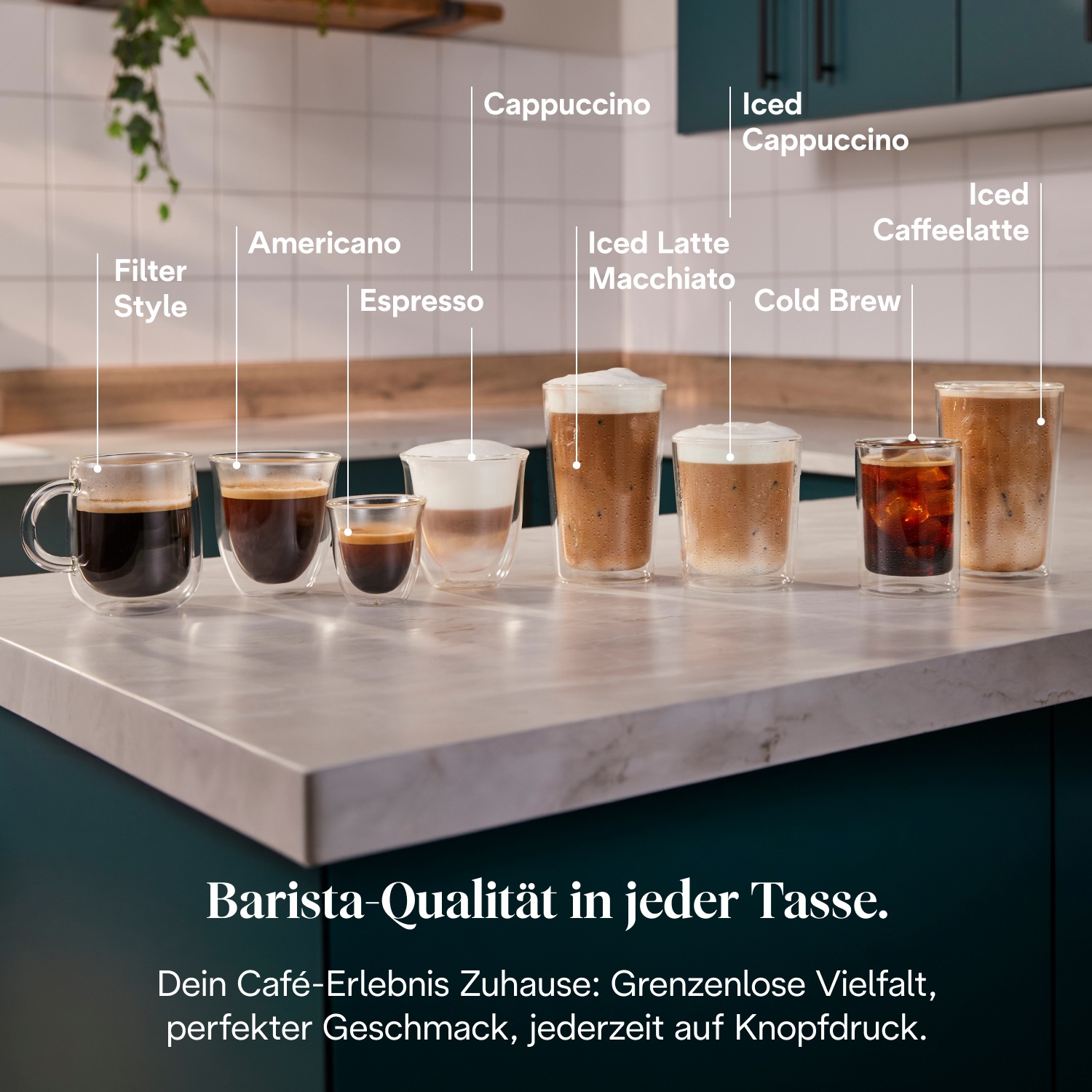 De'Longhi Kaffeevollautomat »MAGNIFICA DUO ECAM330.80.BXB - 20 Rezepte, heißer & kalter Milchschaum« Cold Brew Funktion, 2,4" TFT-Display, 2 Milchkaraffen (Heiß & Kalt)