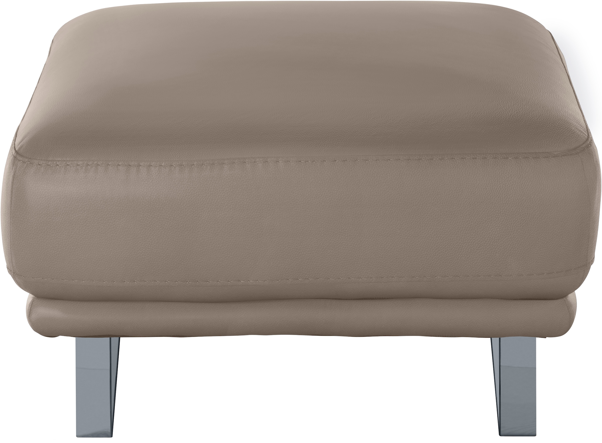 W.SCHILLIG Hocker »montanaa«, mit Metallkufen in Silber matt, Breite 71 cm
