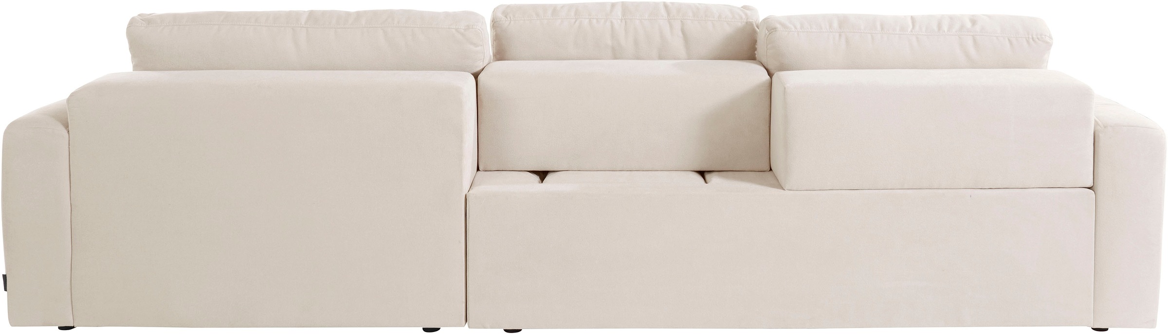 Places of Style Ecksofa »Bloomfield, elegant, viel Platz, Mega Couch, Breite 303cm, L-Form«, extra tiefe Sitzfläche, wahlweise mit Sitztiefenverstellung