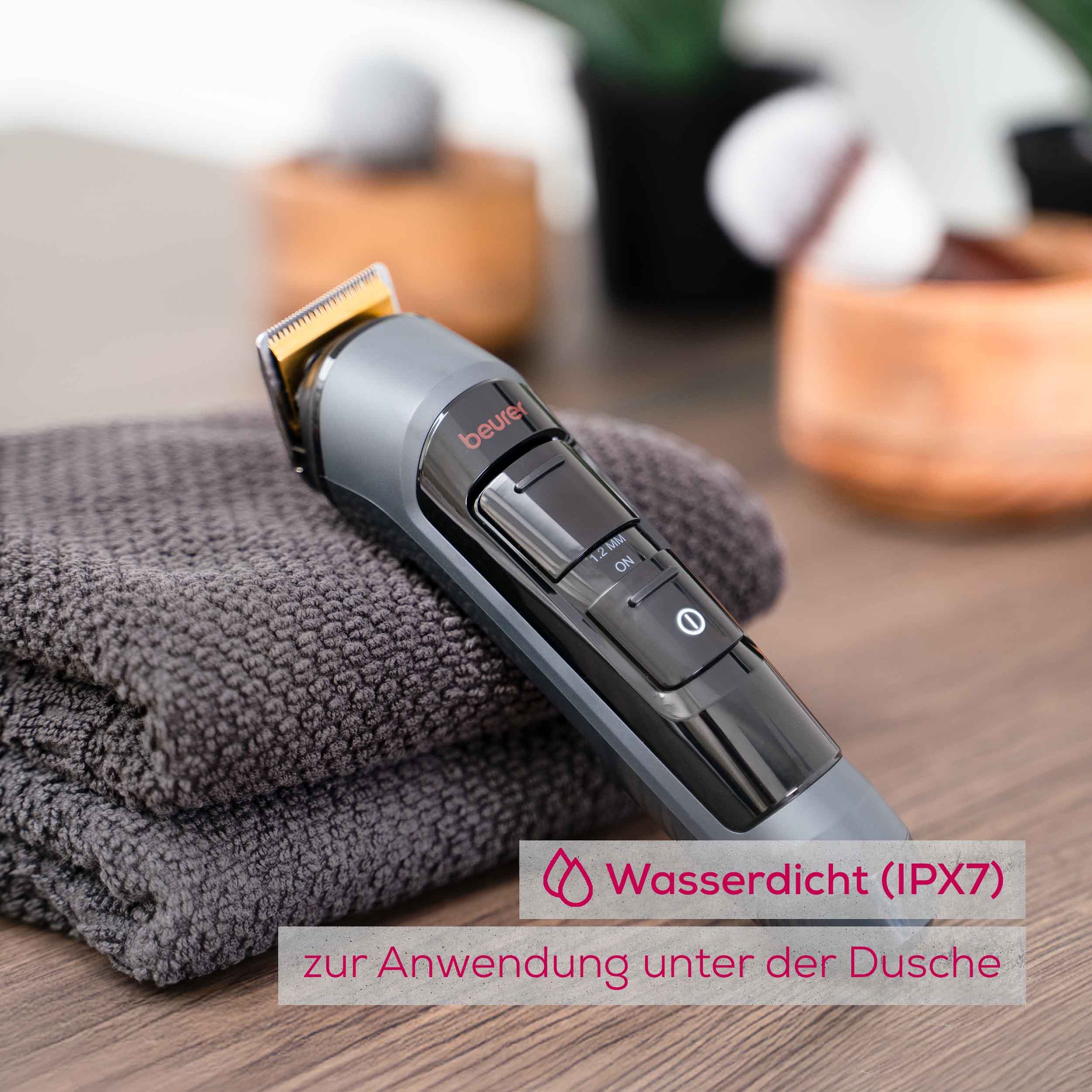 BEURER Multifunktionstrimmer »MN9X Limited Editon 2025, zur Haarentfernung am ganzen Körper« 5 Aufsätze Inkl. 11 Aufsätze zum Trimmen und Rasieren, Schnittlängen 0,8 - 12 mm
