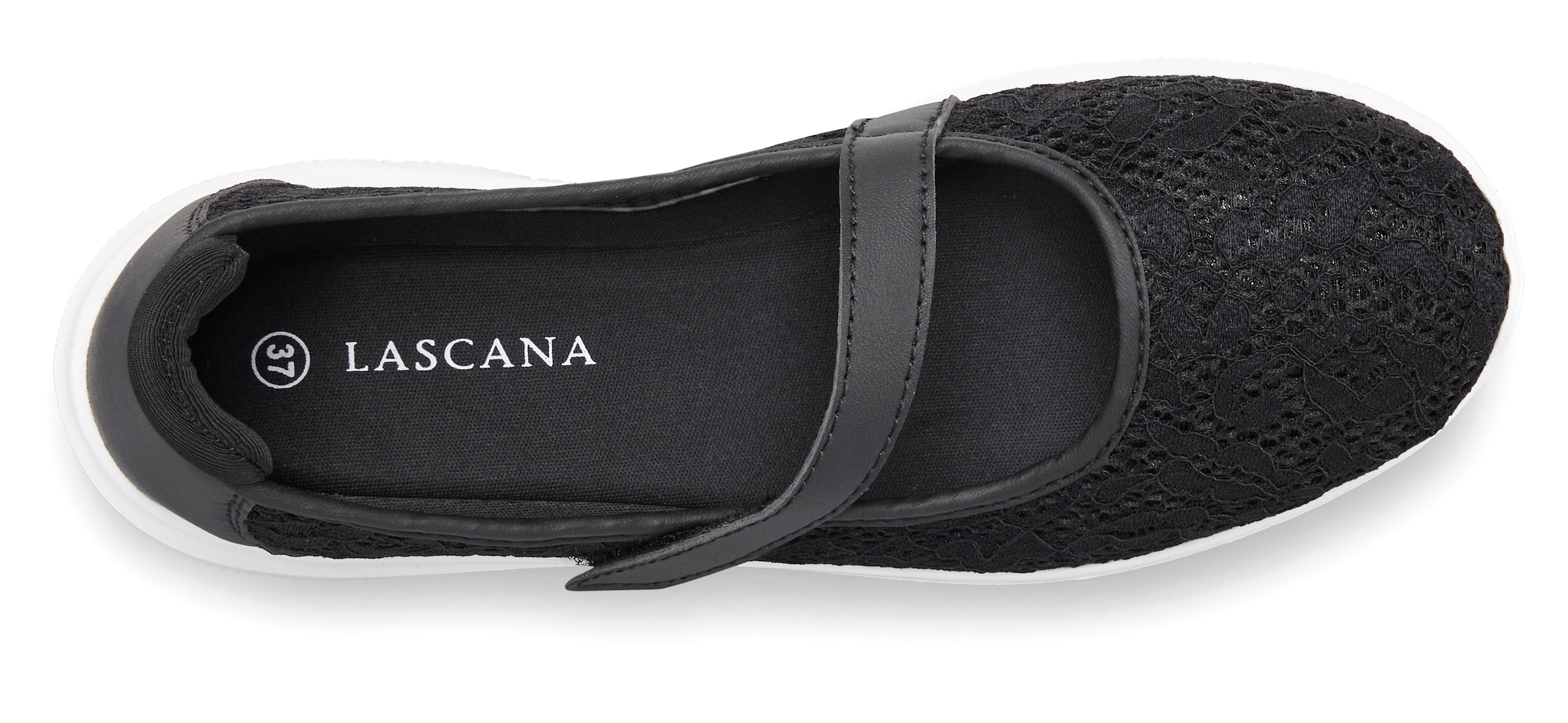 LASCANA Slipper, Halbschuh superleicht und bequem mit modischer Spitze VEGAN