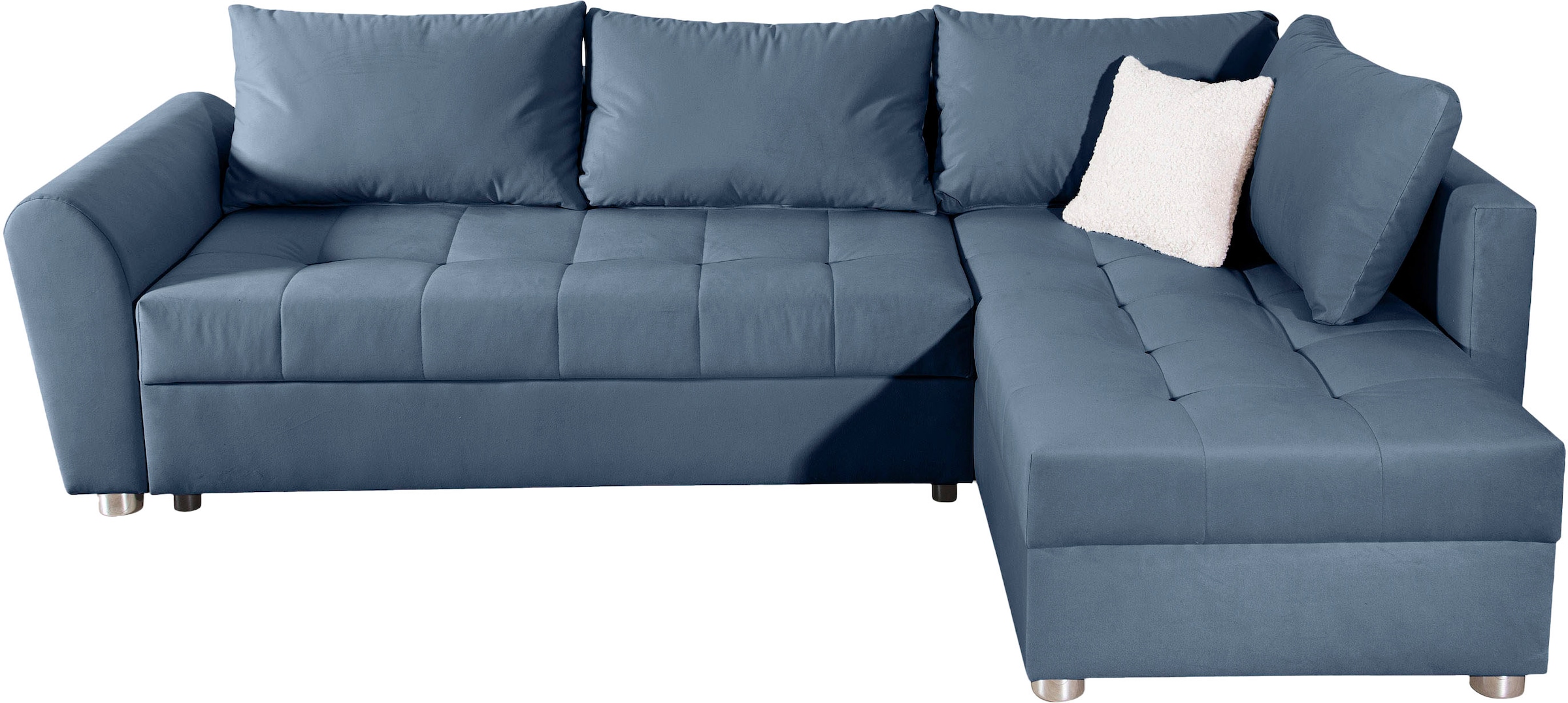 COLLECTION AB Ecksofa, Ecksofa,Bettfunktion,Bettkasten,Bonnelfederkern, Rückenkissen