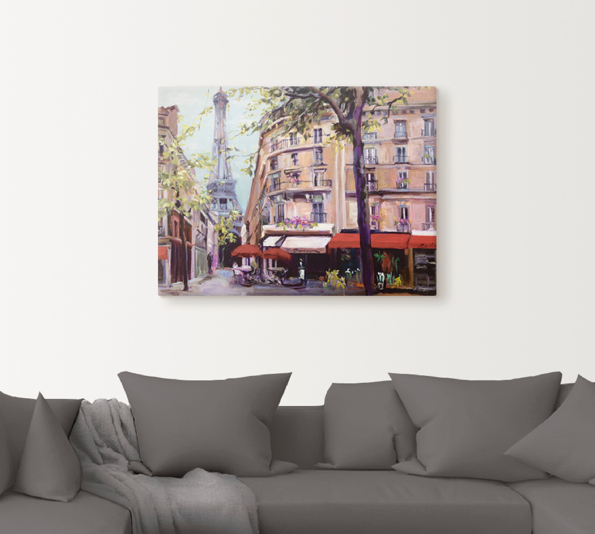 Artland Wandbild "Frühling in Paris", Frankreich, (1 St.), als Leinwandbild günstig online kaufen