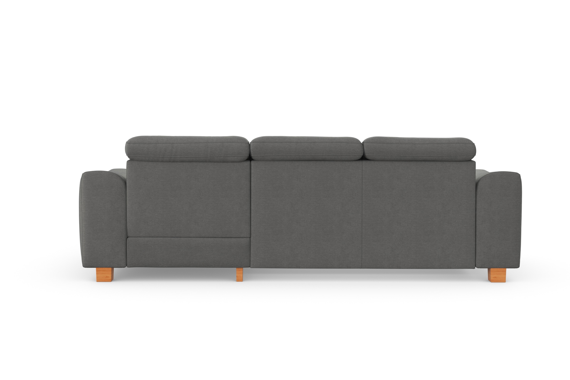 sit&more Ecksofa »Dundee L-Form«, mit Federkern und Massivholzfüßen, wahlweise mit Kopfteilverstellung