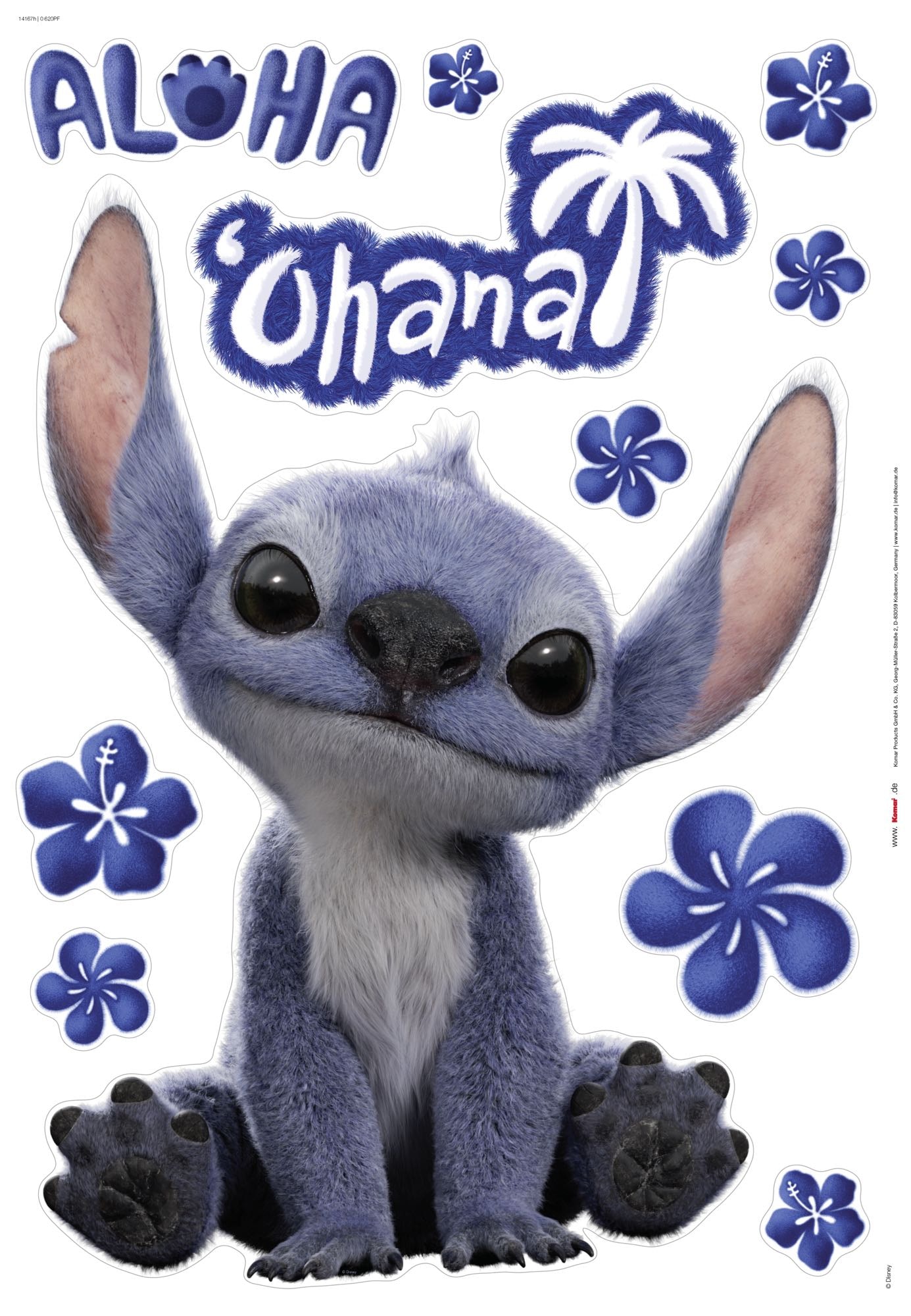 Komar Wandtattoo »Disney Lilo and Stitch Live Action Ohana« 50 x 70 cm (Breite x Höhe)