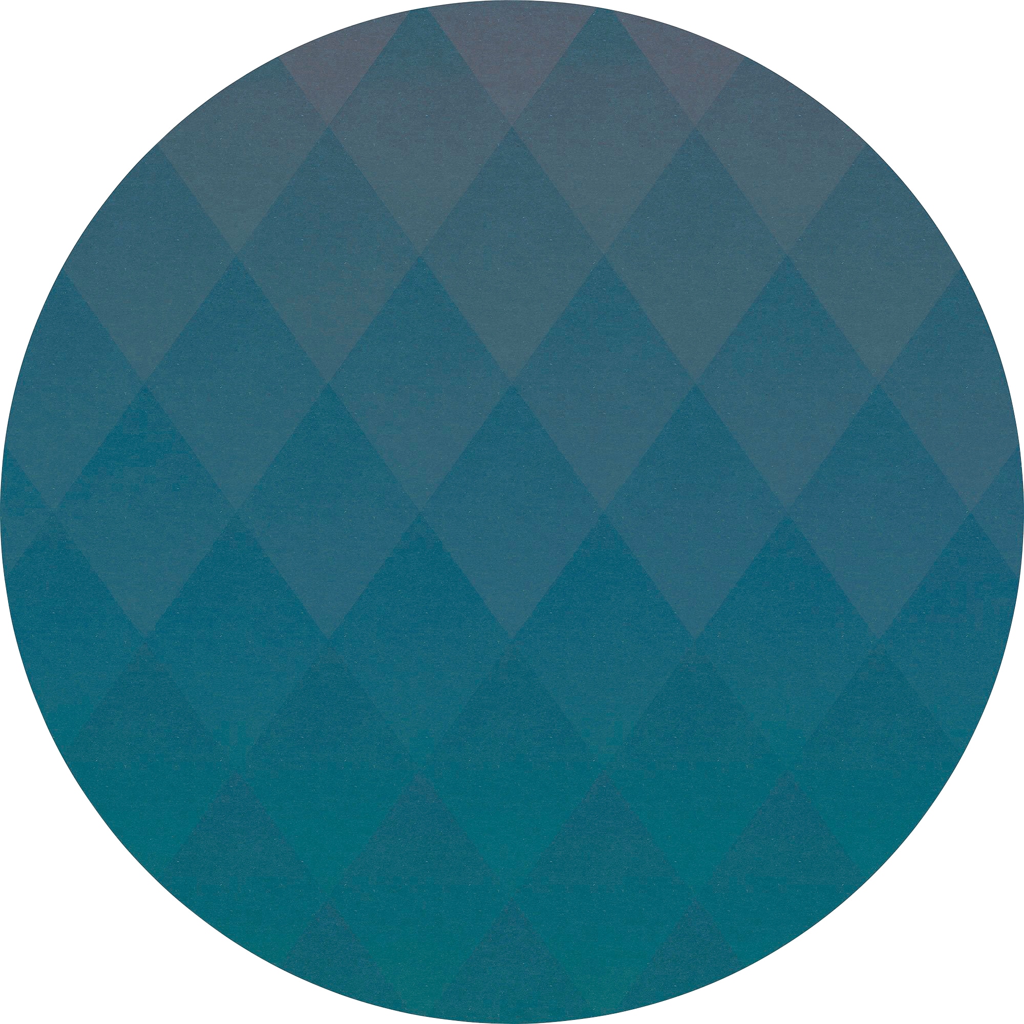 Sanders & Sanders Selbstklebende Runde Tapete Dreiecke Blau Ø 125 cm 611754 günstig online kaufen