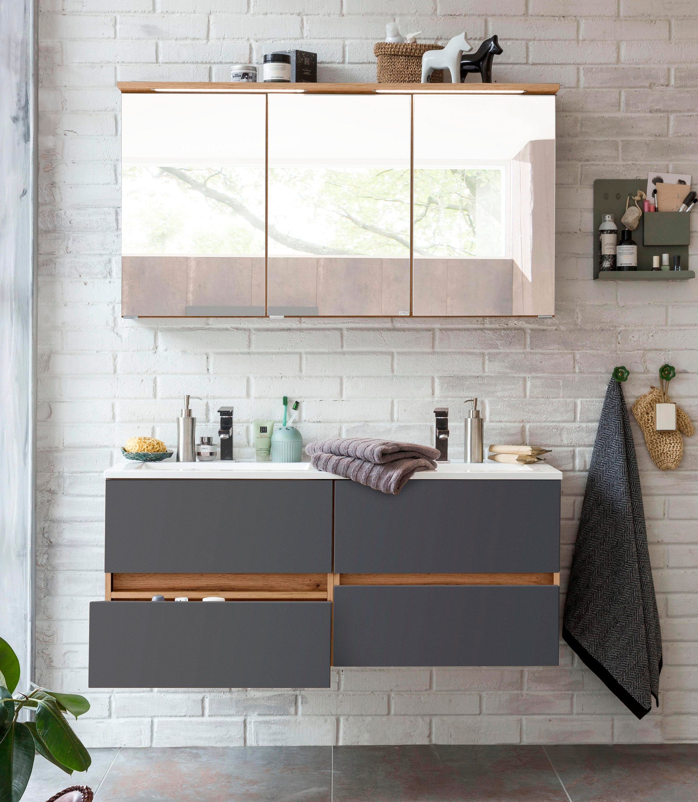 welltime Badmöbel-Set »Lucca« 2 Stk. tlg. günstig online kaufen