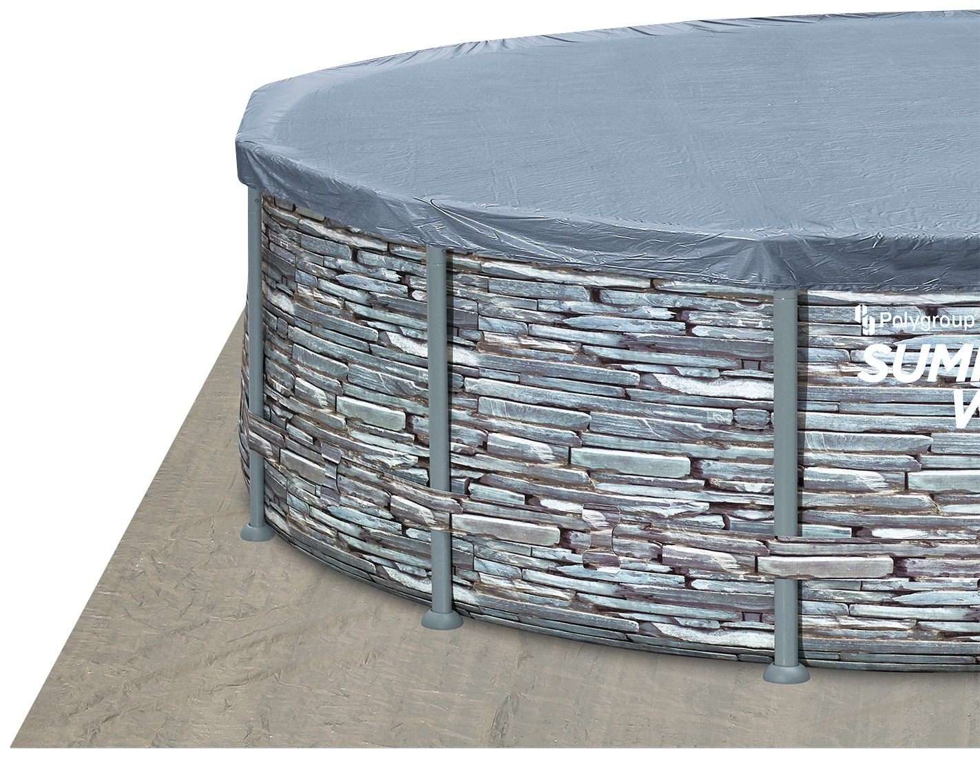 SummerWaves Framepool »Elite Frame«, (Set, 8 tlg.), ØxH: 549x132 cm