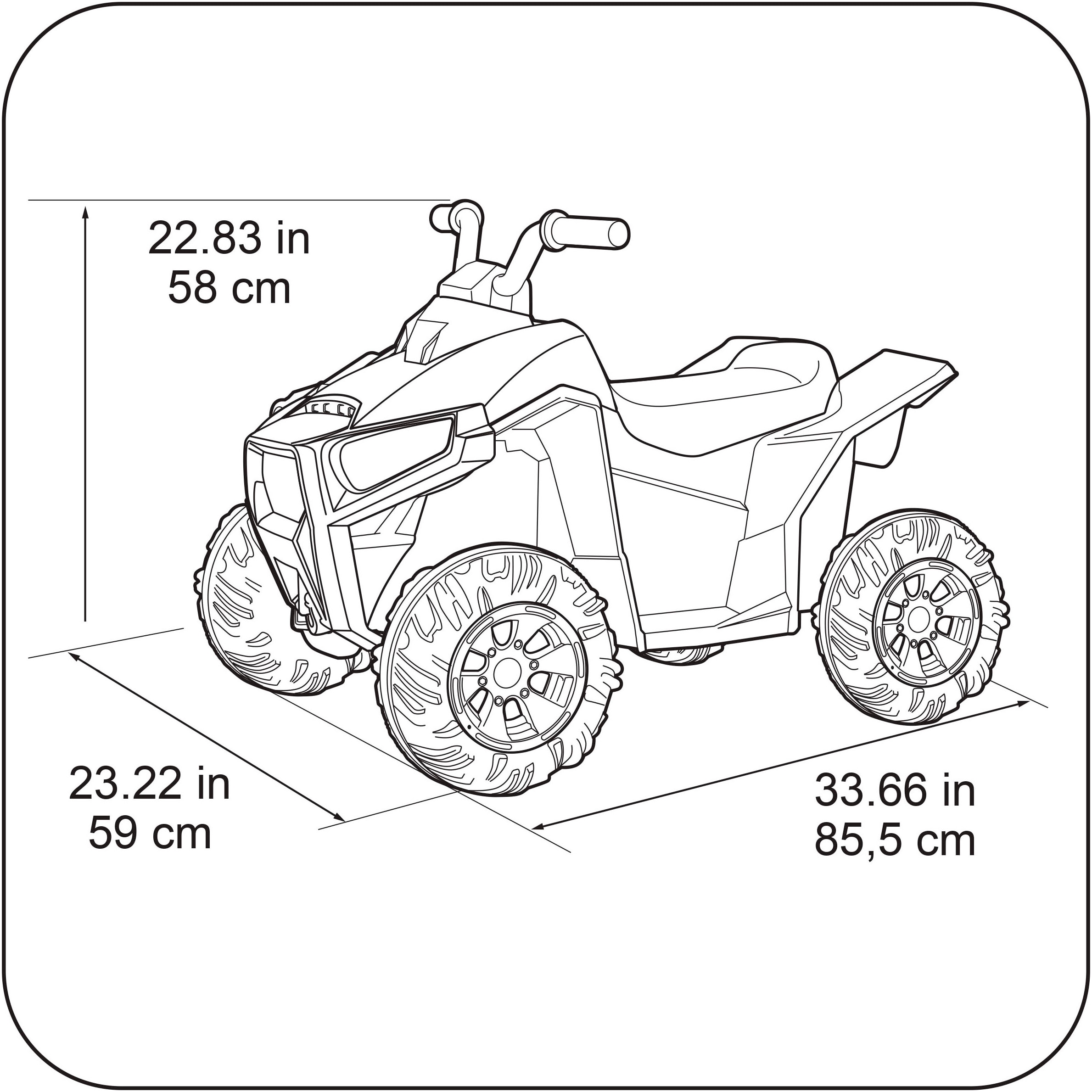 Feber® Elektro-Kinderquad »Boxer CE«, ab 3 Jahren, bis 30 kg