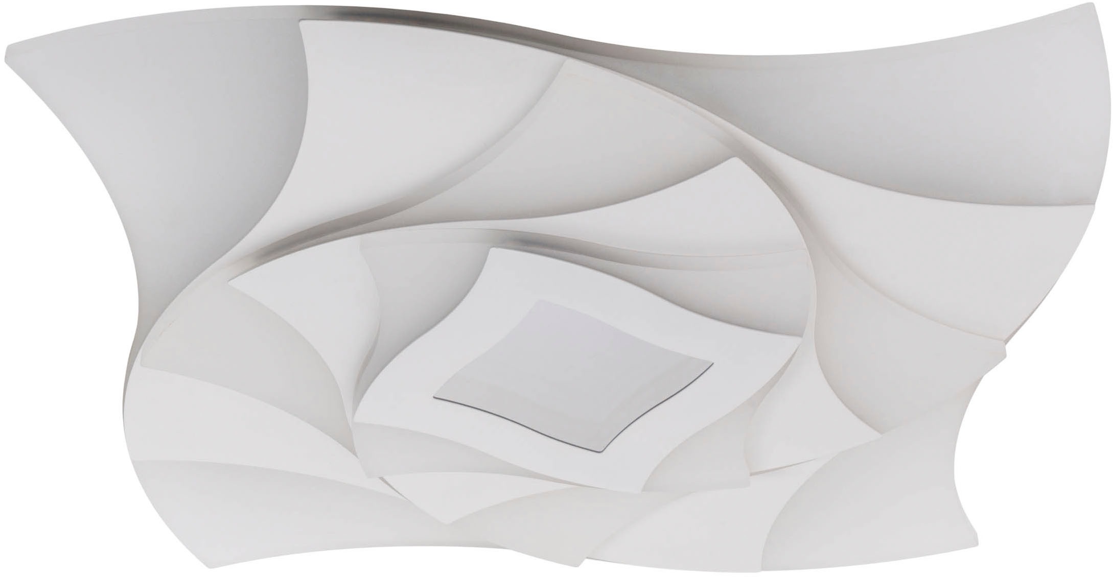 näve LED Deckenleuchte »Liora« LED-Modul 1 Stk. warmweiß - kaltweiß 3D-Effekt, CCT, Memory, Nachtlicht, dimmbar per Fernbedienung, weiß