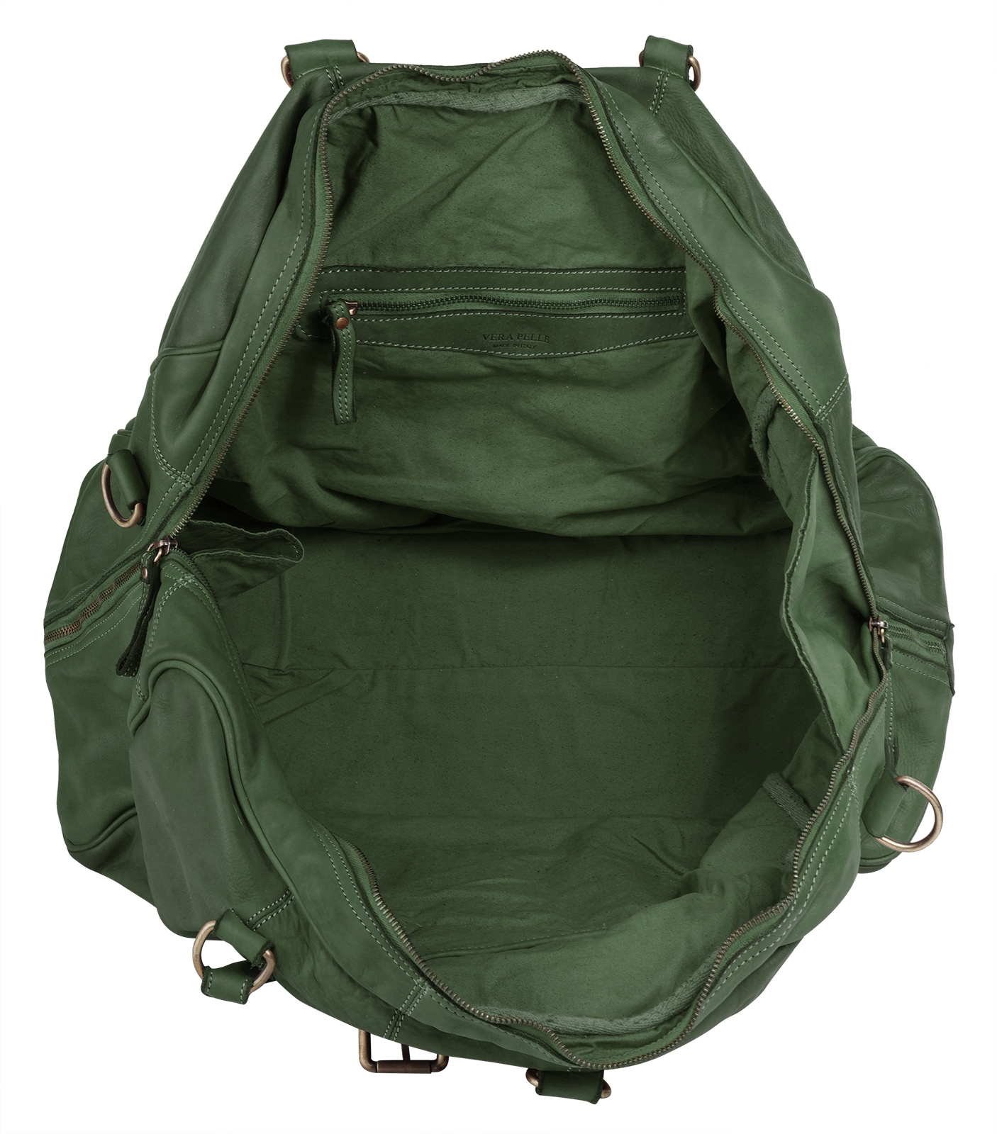 forty° Reisetasche, echt Leder, Made in Italy
