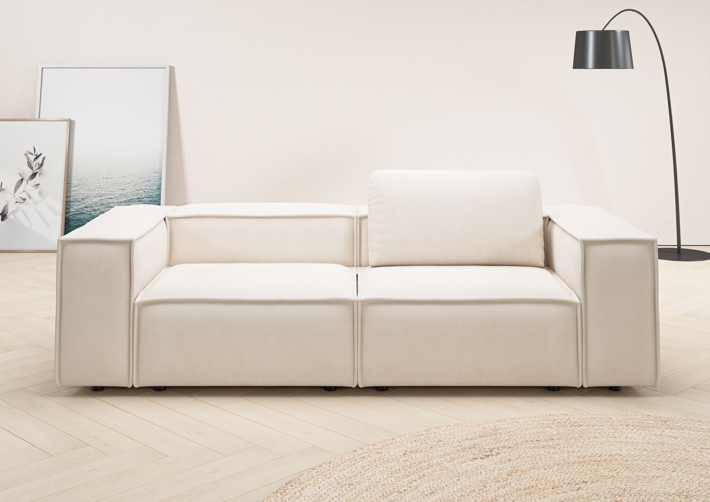Home affaire 2-Sitzer »Watertown, modernes Sofa 246 cm breit, auch in Feinc günstig online kaufen